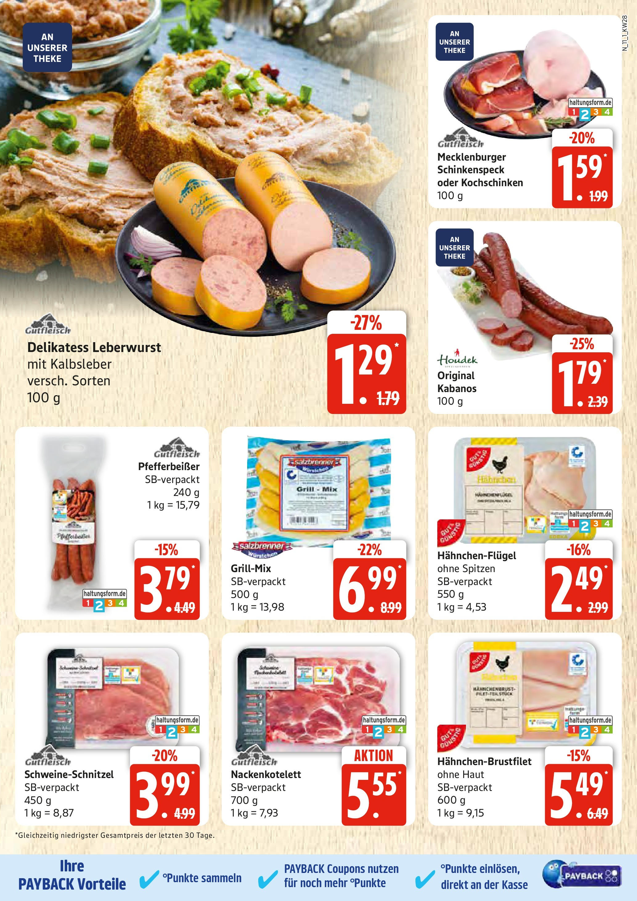 Edeka prospekt Rostock	 (ab 06.07.2025) » Angebote Online | Seite: 11 | Produkte: Grill, Theke, Kalbsleber, Hahnchenbrust
