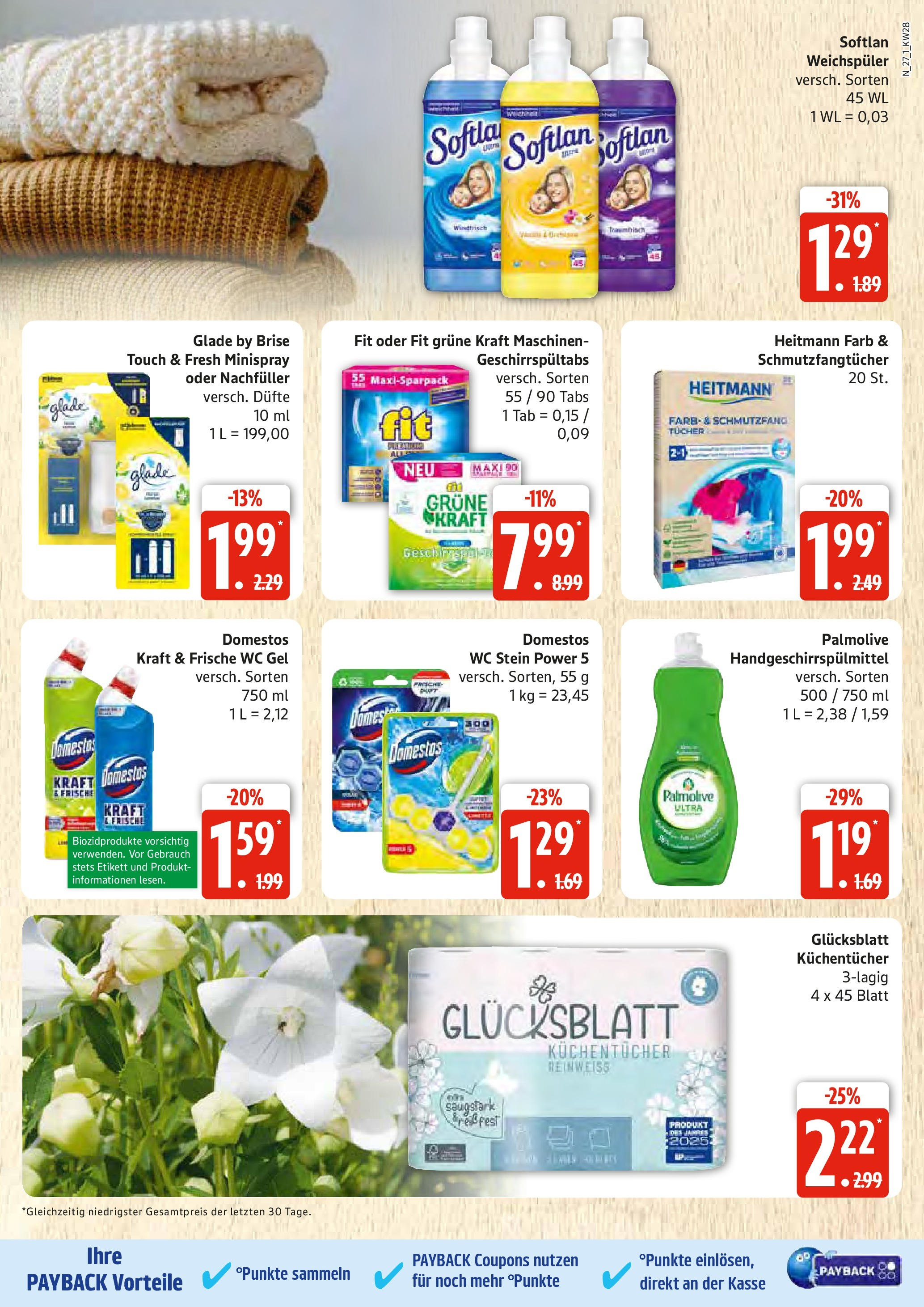 Edeka prospekt Rostock	 (ab 06.07.2025) » Angebote Online | Seite: 27 | Produkte: Weichspüler, WC Stein