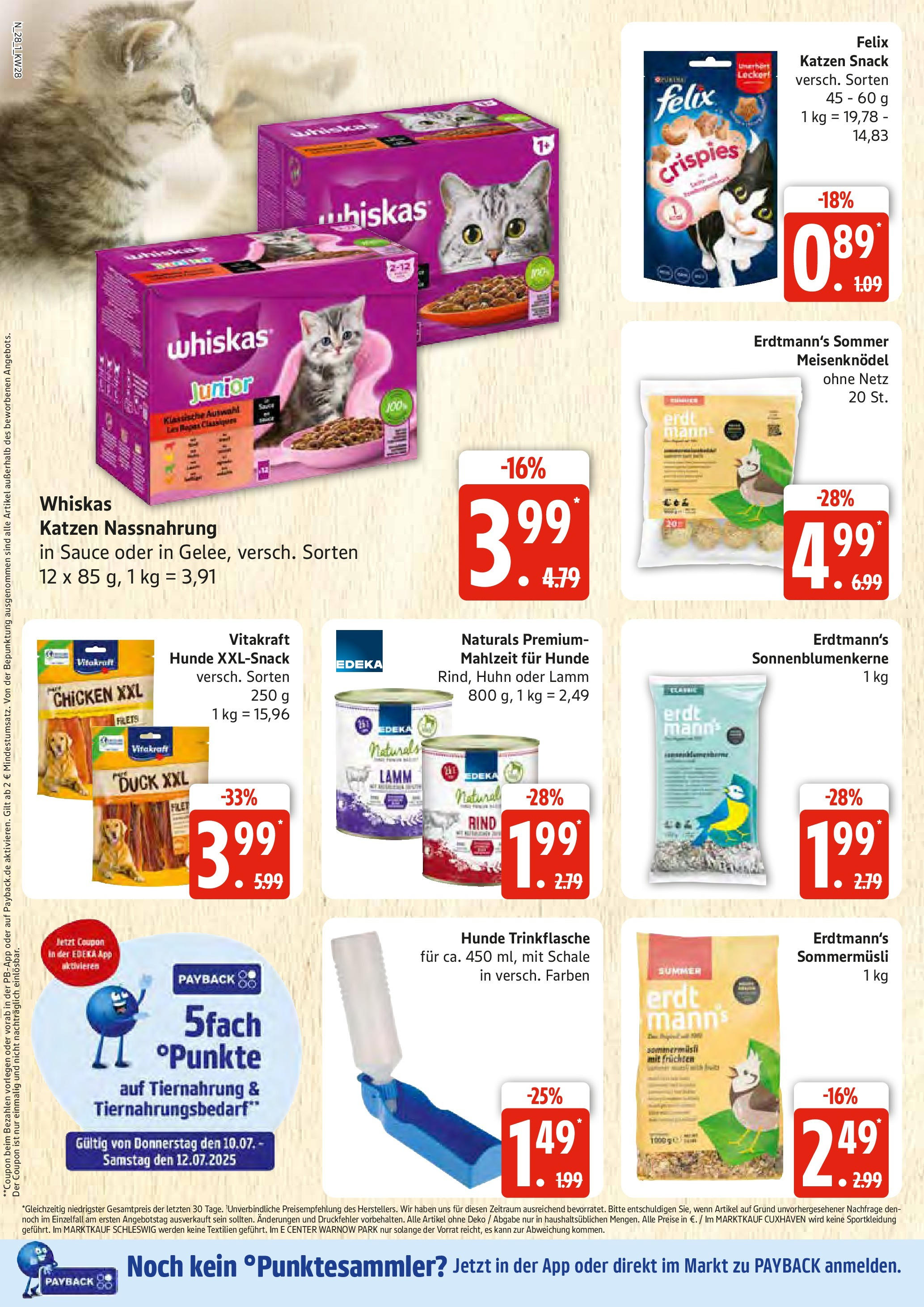 Edeka prospekt Rostock	 (ab 06.07.2025) » Angebote Online | Seite: 28 | Produkte: Whiskas