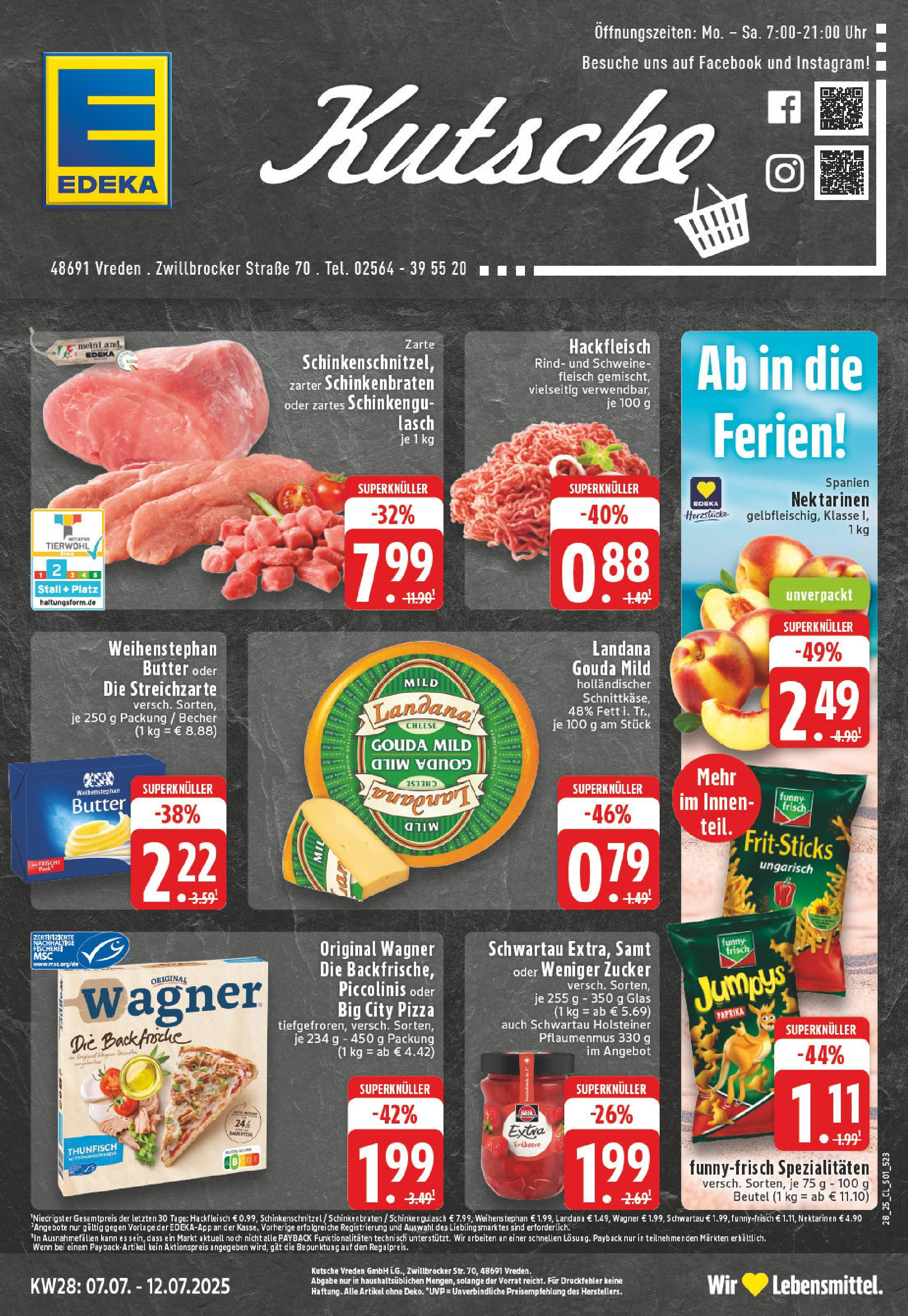 Edeka prospekt Vreden	 (ab 06.07.2025) » Angebote Online | Seite: 1 | Produkte: Thunfisch, Funny frisch, Paprika, Chips
