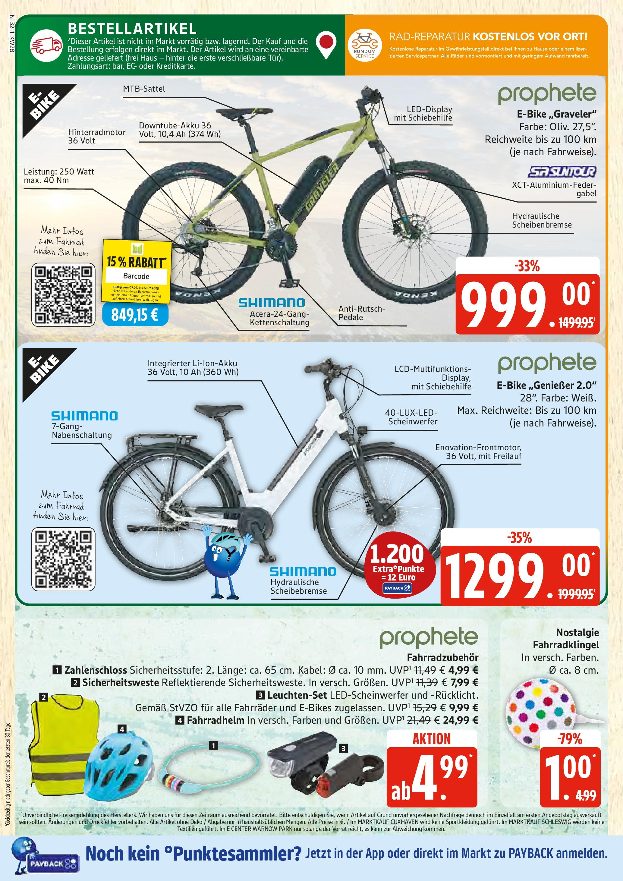 Edeka prospekt Rostock	 (ab 06.07.2025) » Angebote Online | Seite: 32 | Produkte: Kabel, E-Bike, Fahrradhelm