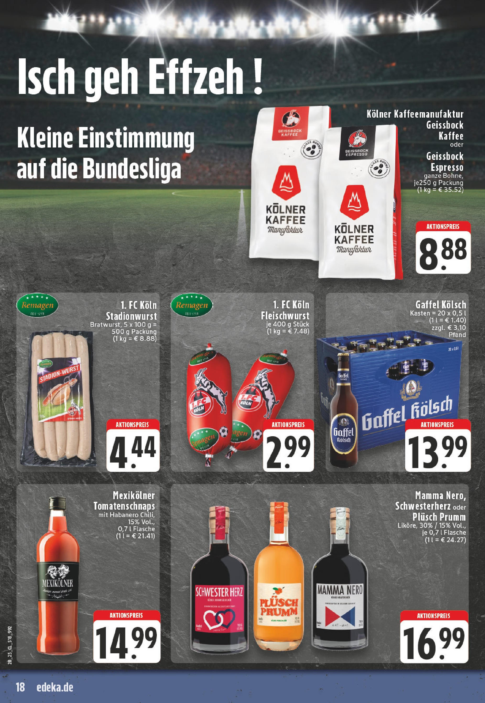 Edeka prospekt Köln-Lindenthal	 (ab 06.07.2025) » Angebote Online | Seite: 18 | Produkte: Kaffee