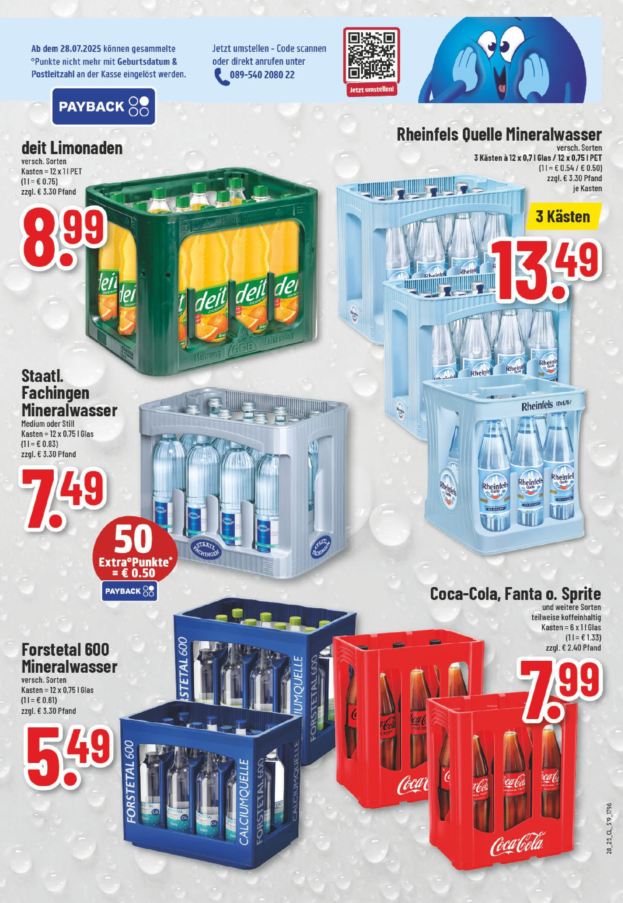 Edeka prospekt Verl	 (ab 06.07.2025) » Angebote Online | Seite: 19 | Produkte: Fanta, Cola, Mineralwasser, Rheinfels quelle