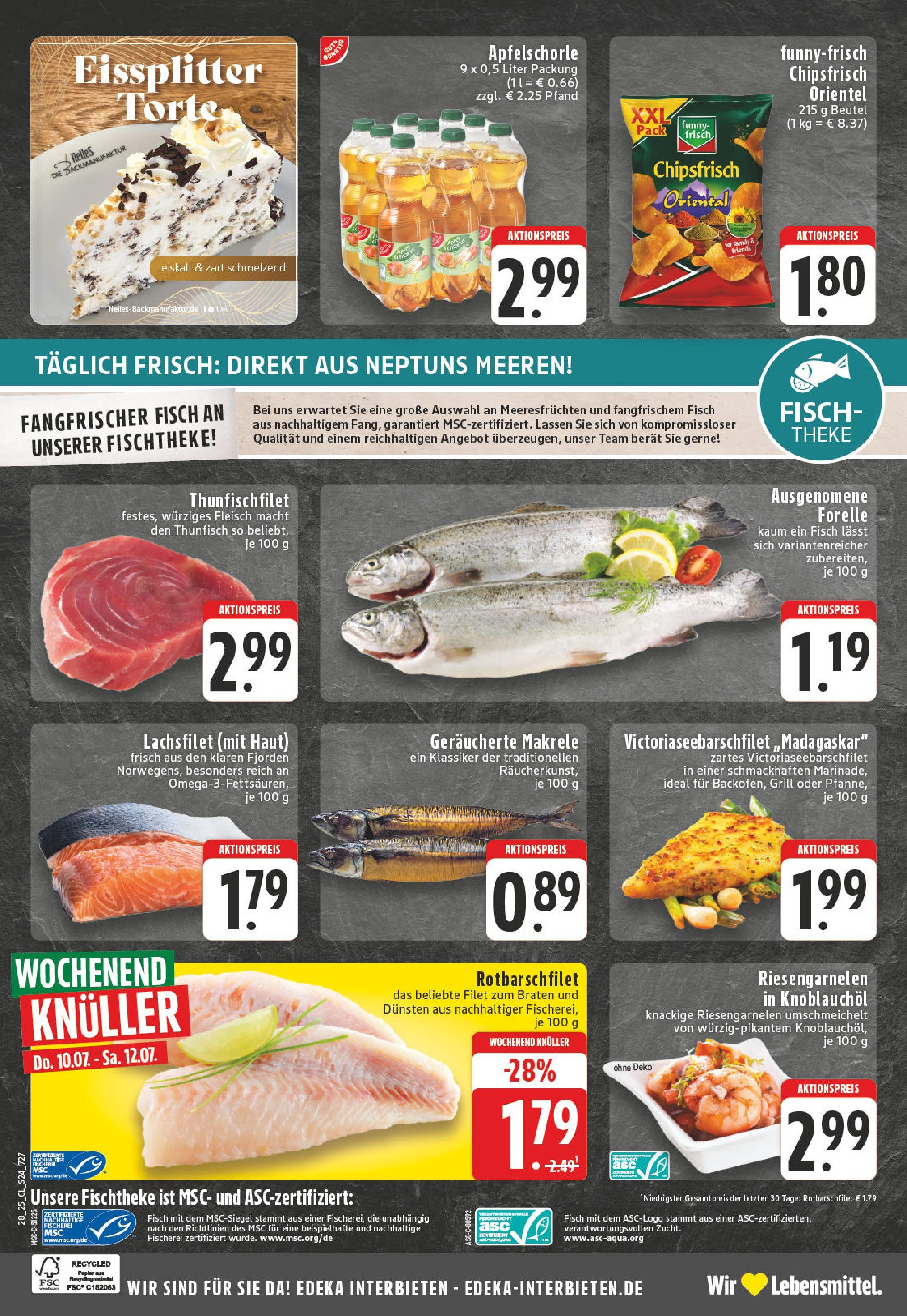 Edeka prospekt Weilerswist	 (ab 06.07.2025) » Angebote Online | Seite: 24 | Produkte: Grill, Theke, Fisch, Chips
