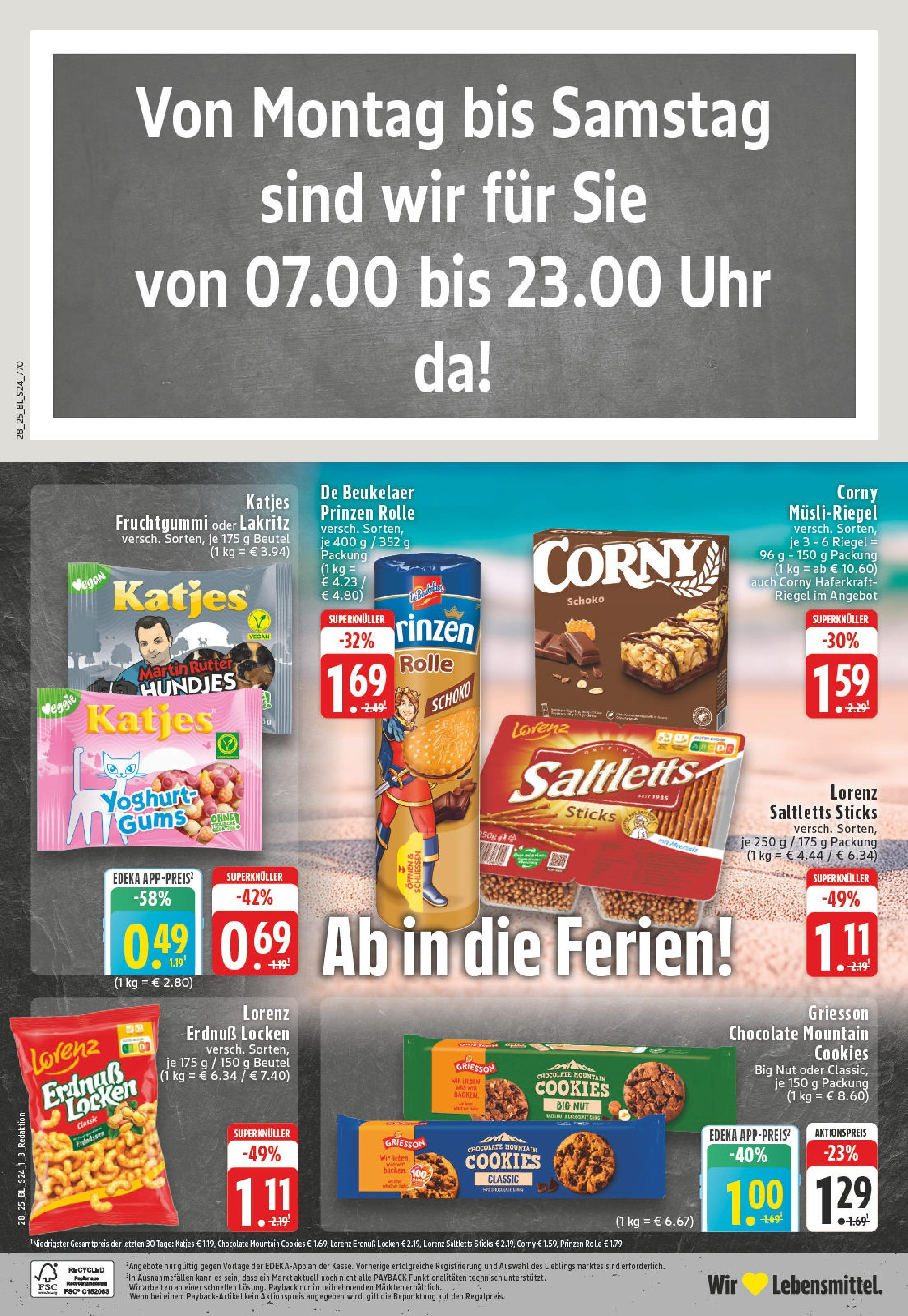 Edeka prospekt Düsseldorf	 (ab 06.07.2025) » Angebote Online | Seite: 24 | Produkte: Katjes, Uhr