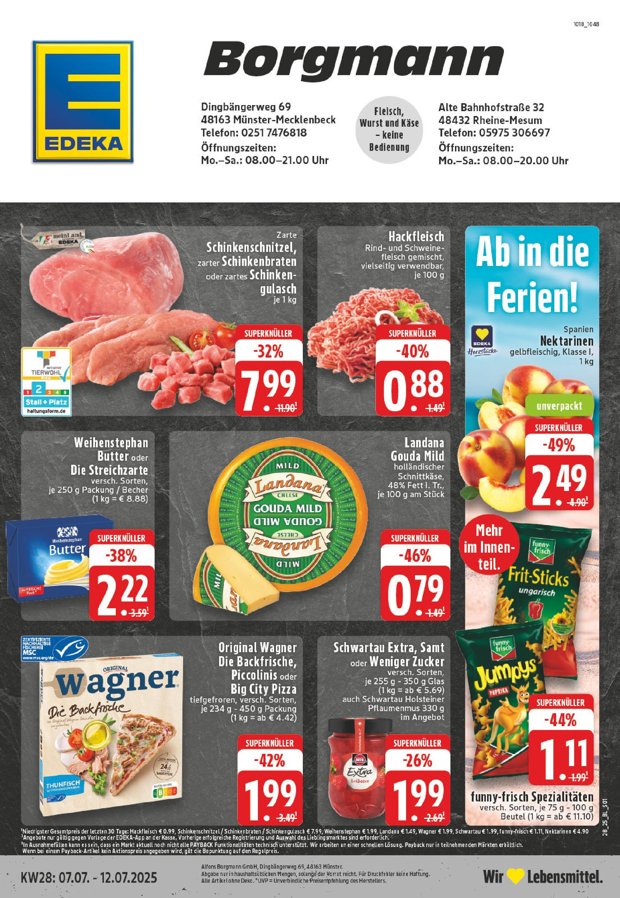 Edeka prospekt Rheine-Mesum	 (ab 06.07.2025) » Angebote Online | Seite: 1 | Produkte: Thunfisch, Gouda, Funny frisch, Fleisch