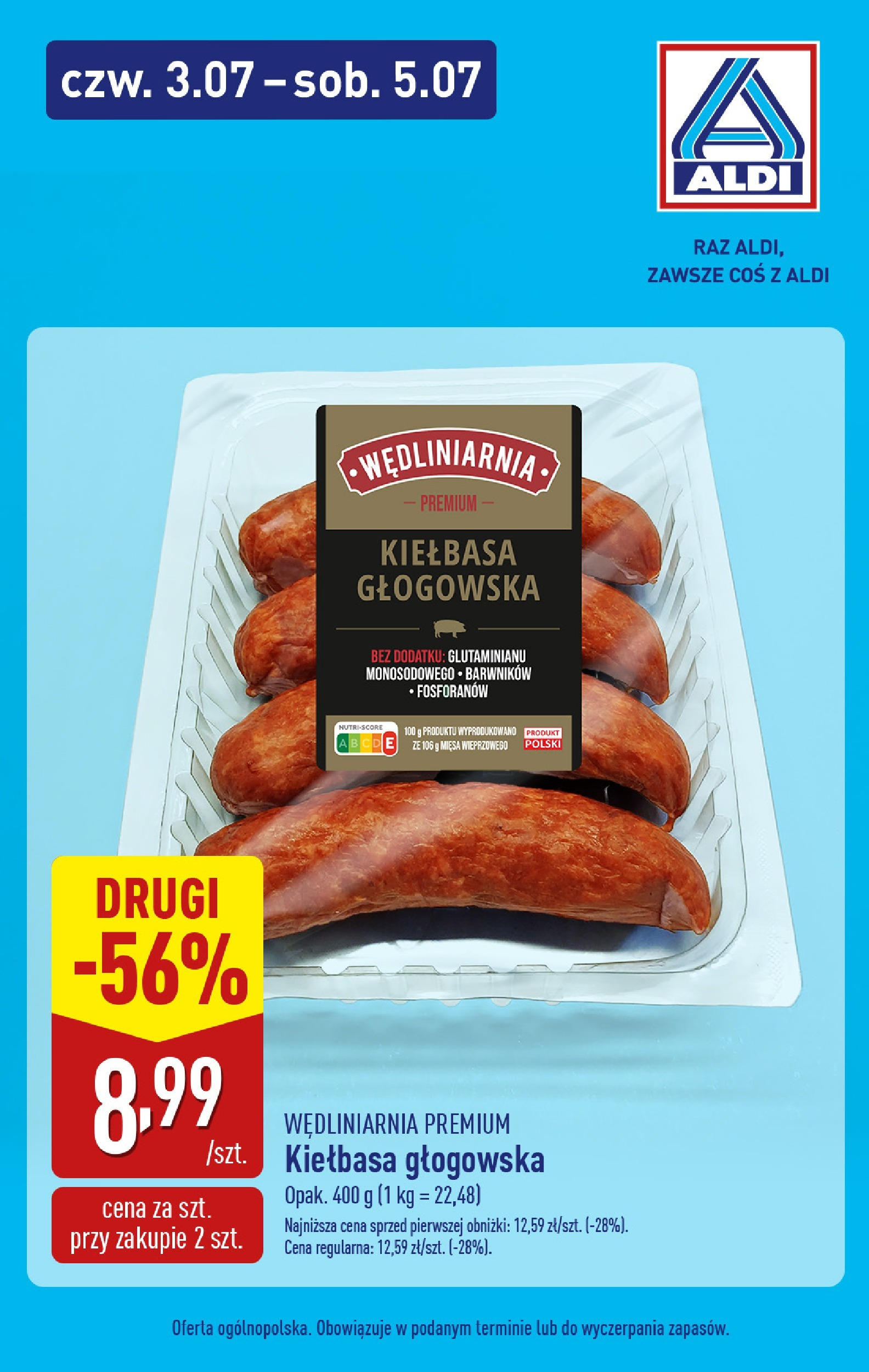 Aldi Gazetka - Promocja weekend od 03.07.2025 - Ulotka PDF, promocje | Strona: 6 | Produkty: Kiełbasa