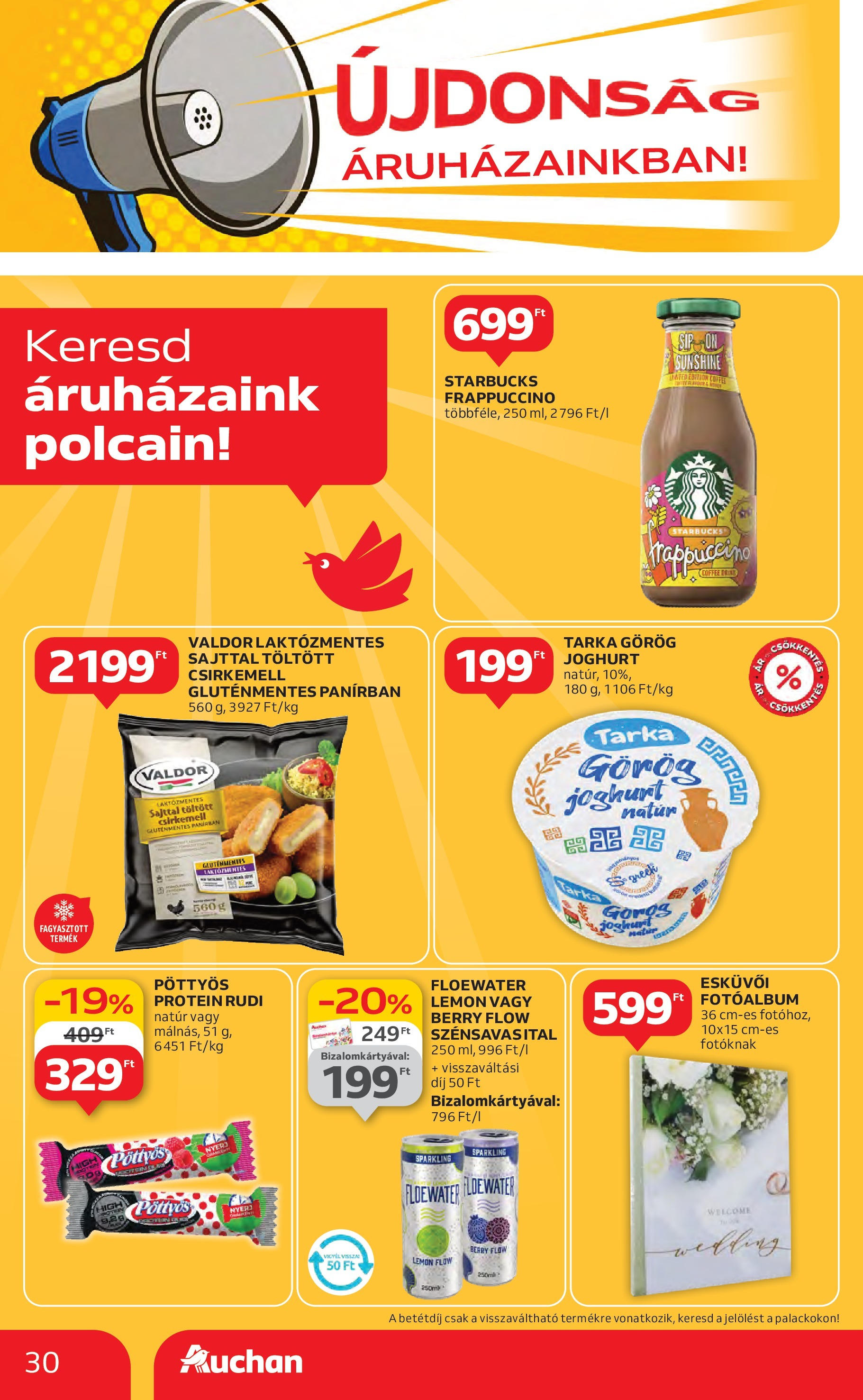 Auchan Akciós újság - 2025.07.03. -tól/töl > akció, lapozható szórólap 🛍️ | Oldal: 30 | Termékek: Görög joghurt, Joghurt, Gluténmentes, Csirkemell