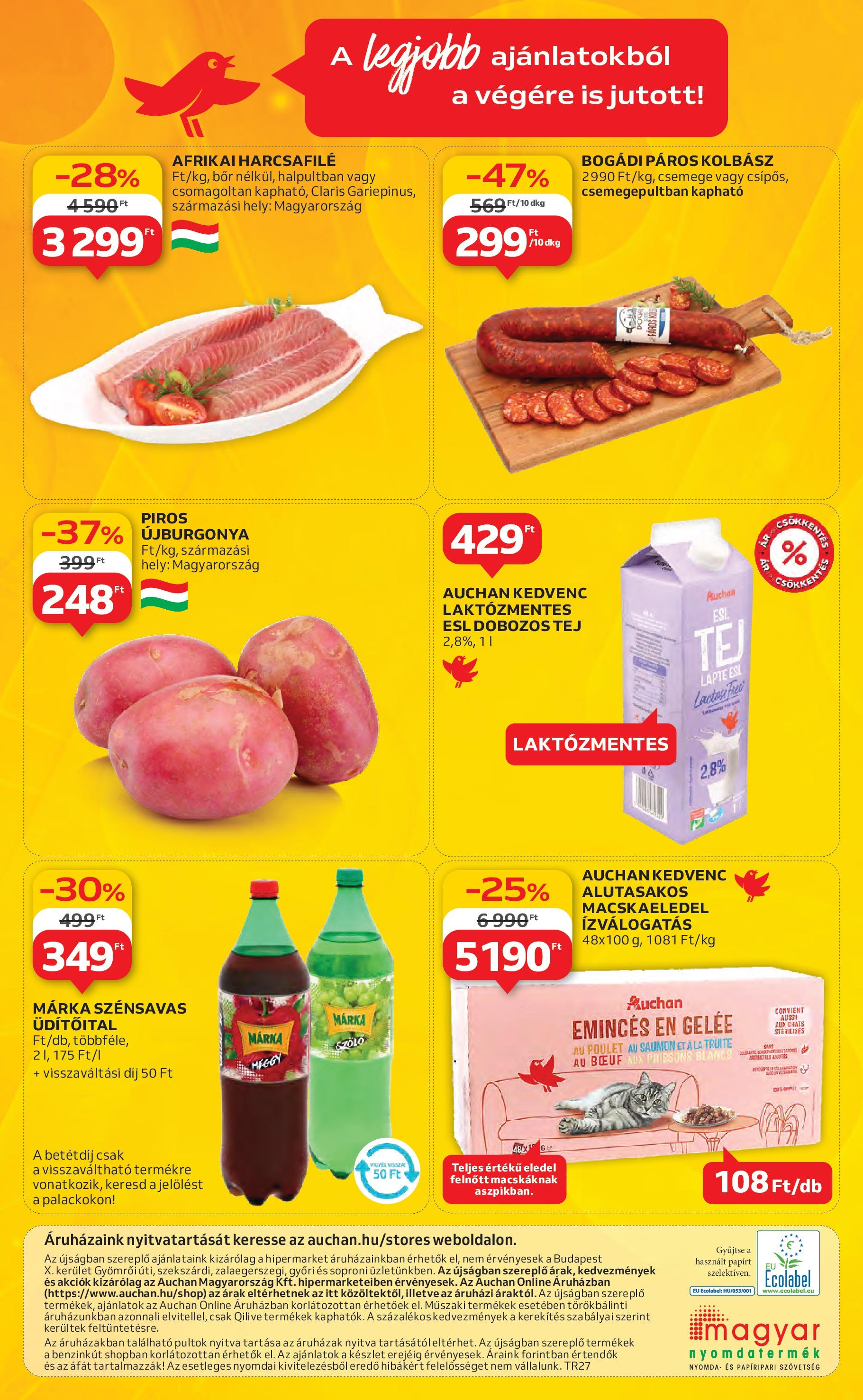 Auchan Akciós újság - 2025.07.03. -tól/töl > akció, lapozható szórólap 🛍️ | Oldal: 50 | Termékek: Szőlő, Kolbász, Macskaeledel, Bor