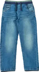 ALANA Jeans mit geradem Schnitt & Rippbund mit Kordel, blau, Gr.104