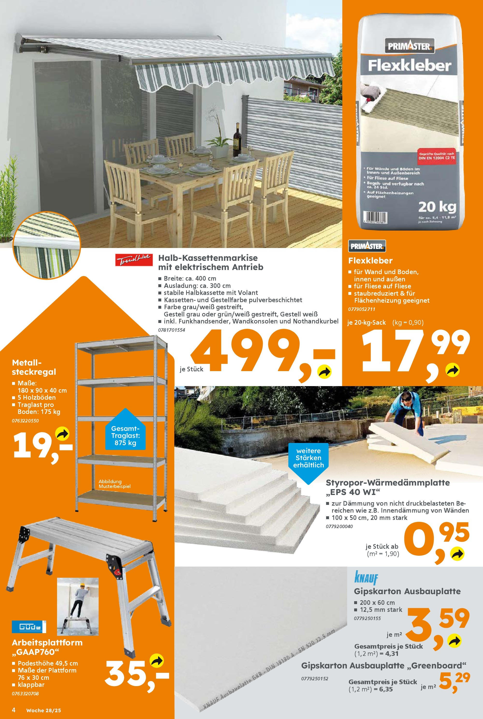 Globus Baumarkt prospekt Homburg	 (ab 06.07.2025) zum Blättern | Seite: 4