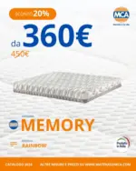 MCA Materassi Sconto 20% - al 31.07.2025