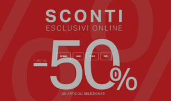 Sconti esclusivi online