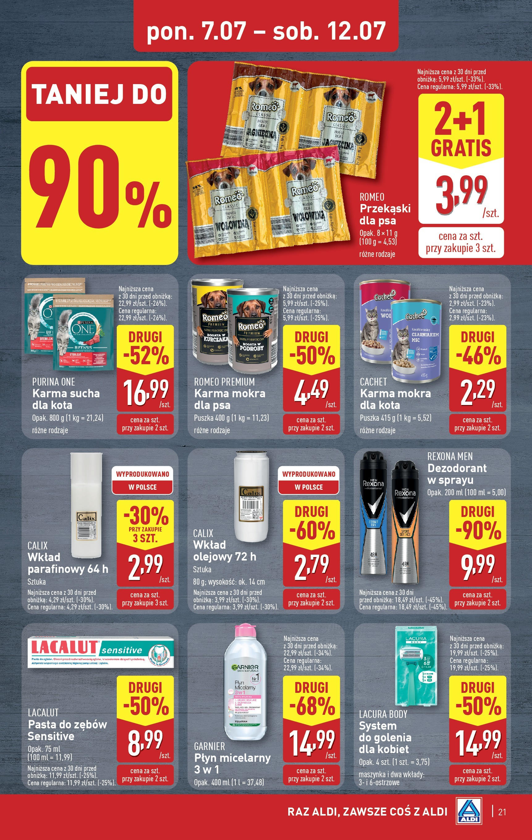 Aldi Gazetka od 07.07.2025 - Ulotka PDF, promocje | Strona: 21 | Produkty: Jagnięcina, Body, Wołowina, Lacalut
