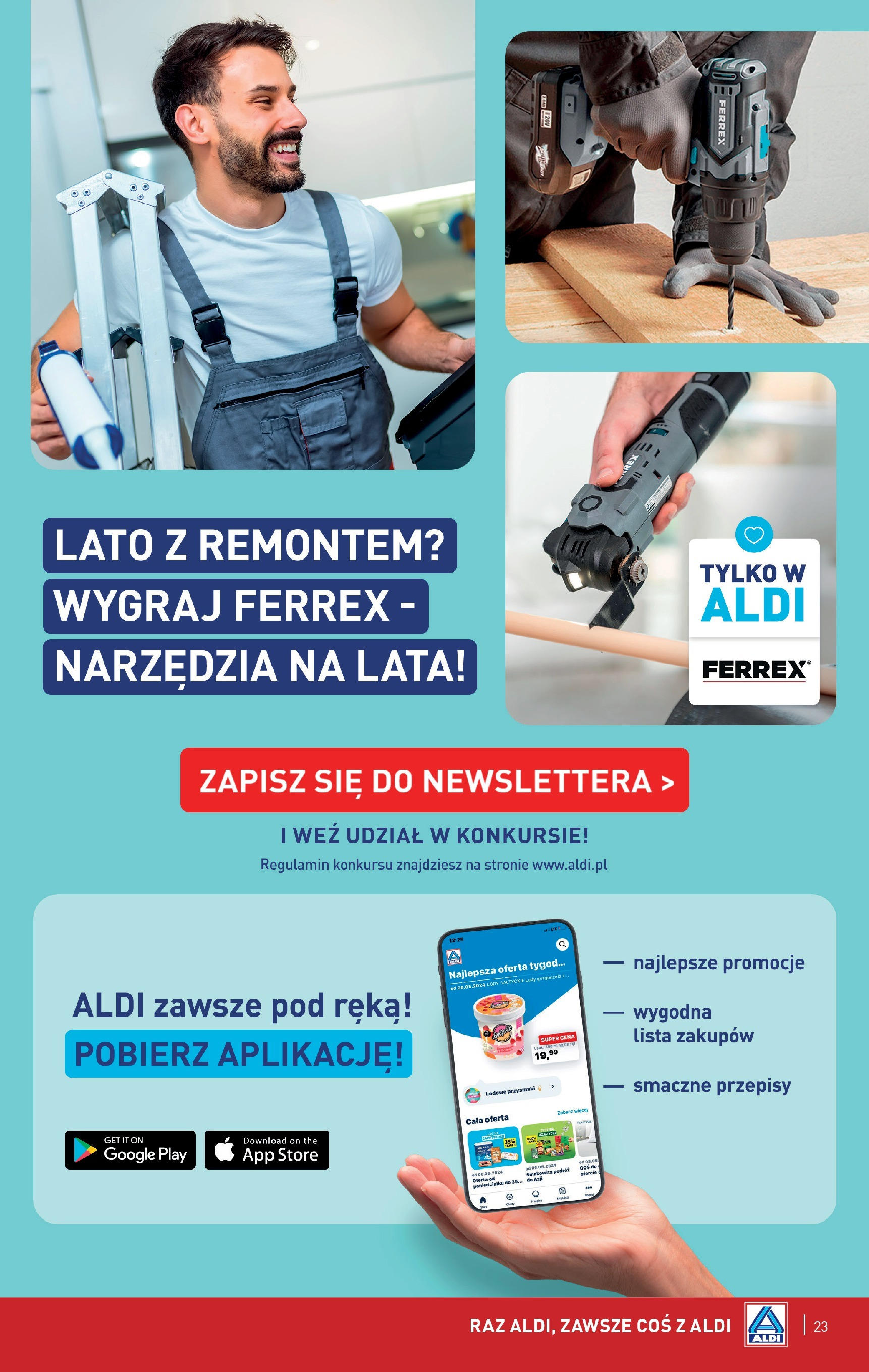 Aldi Gazetka od 07.07.2025 - Ulotka PDF, promocje | Strona: 23 | Produkty: Gorgonzola, Lody