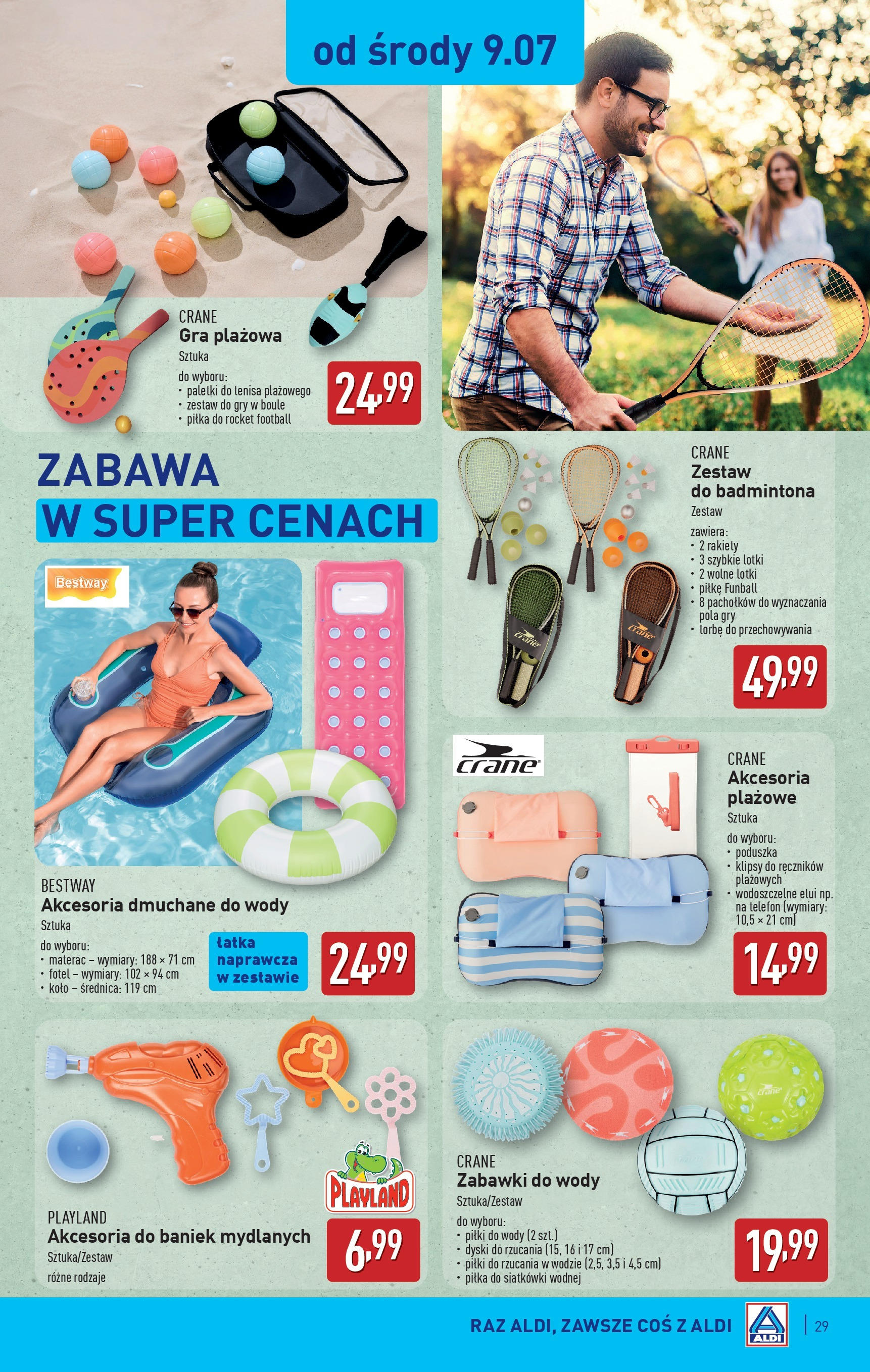 Aldi Gazetka od 07.07.2025 - Ulotka PDF, promocje | Strona: 29 | Produkty: Gra, Poduszka, Fotel, Gry