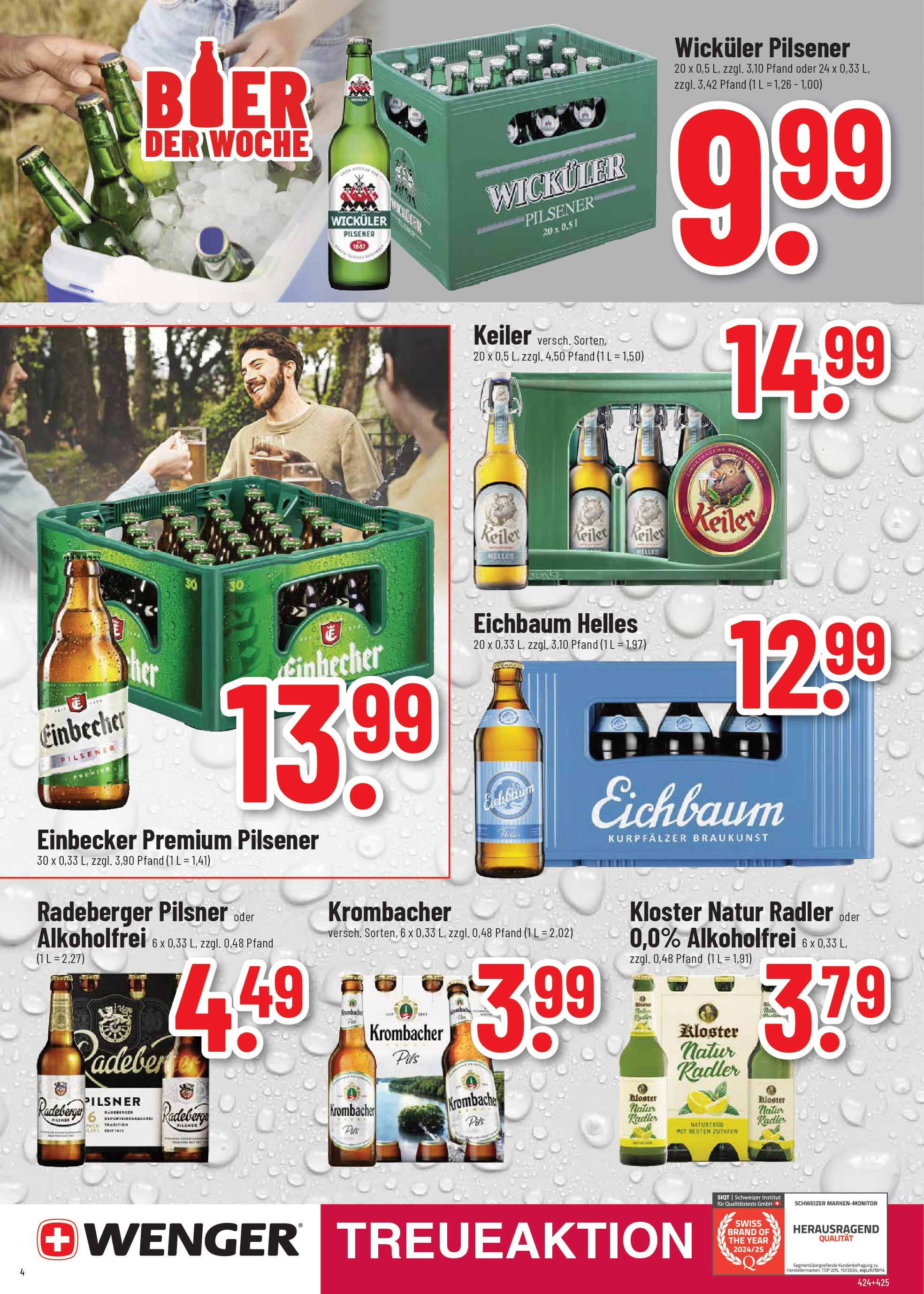 Trinkgut prospekt Worms	 (ab 06.07.2025) » Angebote online | Seite: 4 | Produkte: Top, Pils, Krombacher, Radeberger pilsner