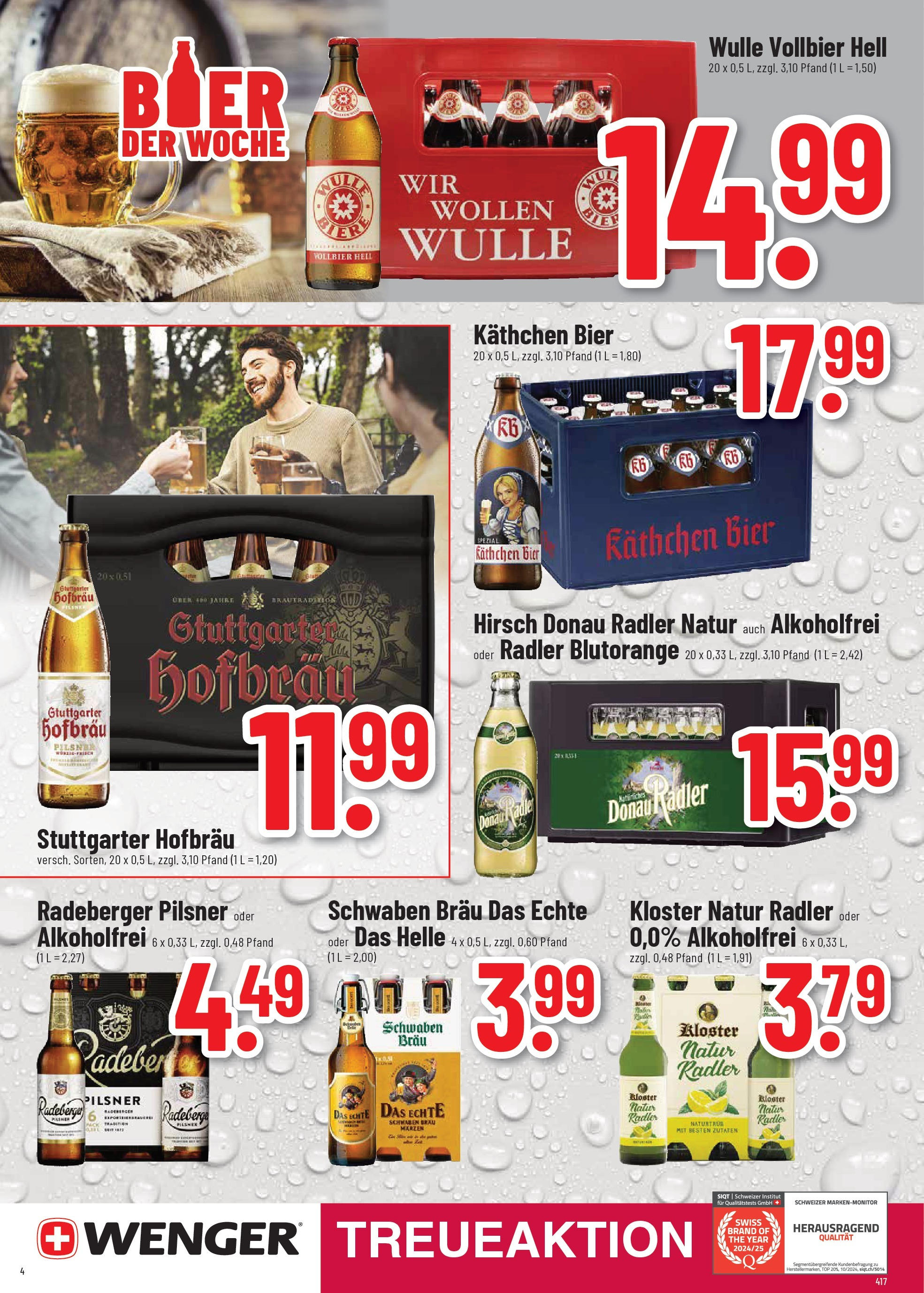 Trinkgut prospekt Weissach Im Tal	 (ab 06.07.2025) » Angebote online | Seite: 4 | Produkte: Top, Bier, Radler, Radeberger pilsner