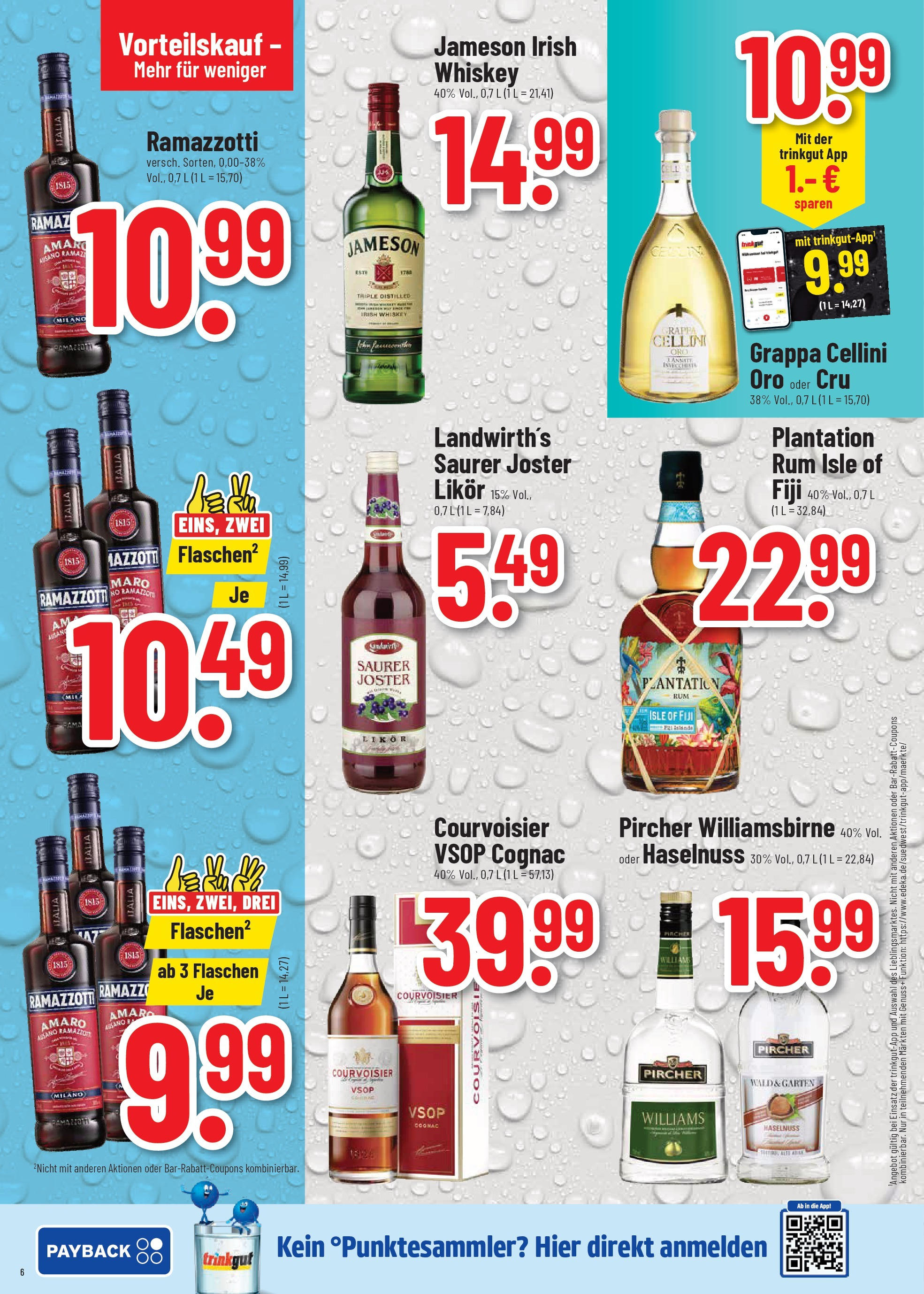 Trinkgut prospekt Dillingen	 (ab 06.07.2025) » Angebote online | Seite: 6 | Produkte: Likör, Rum, Whiskey, Ramazzotti