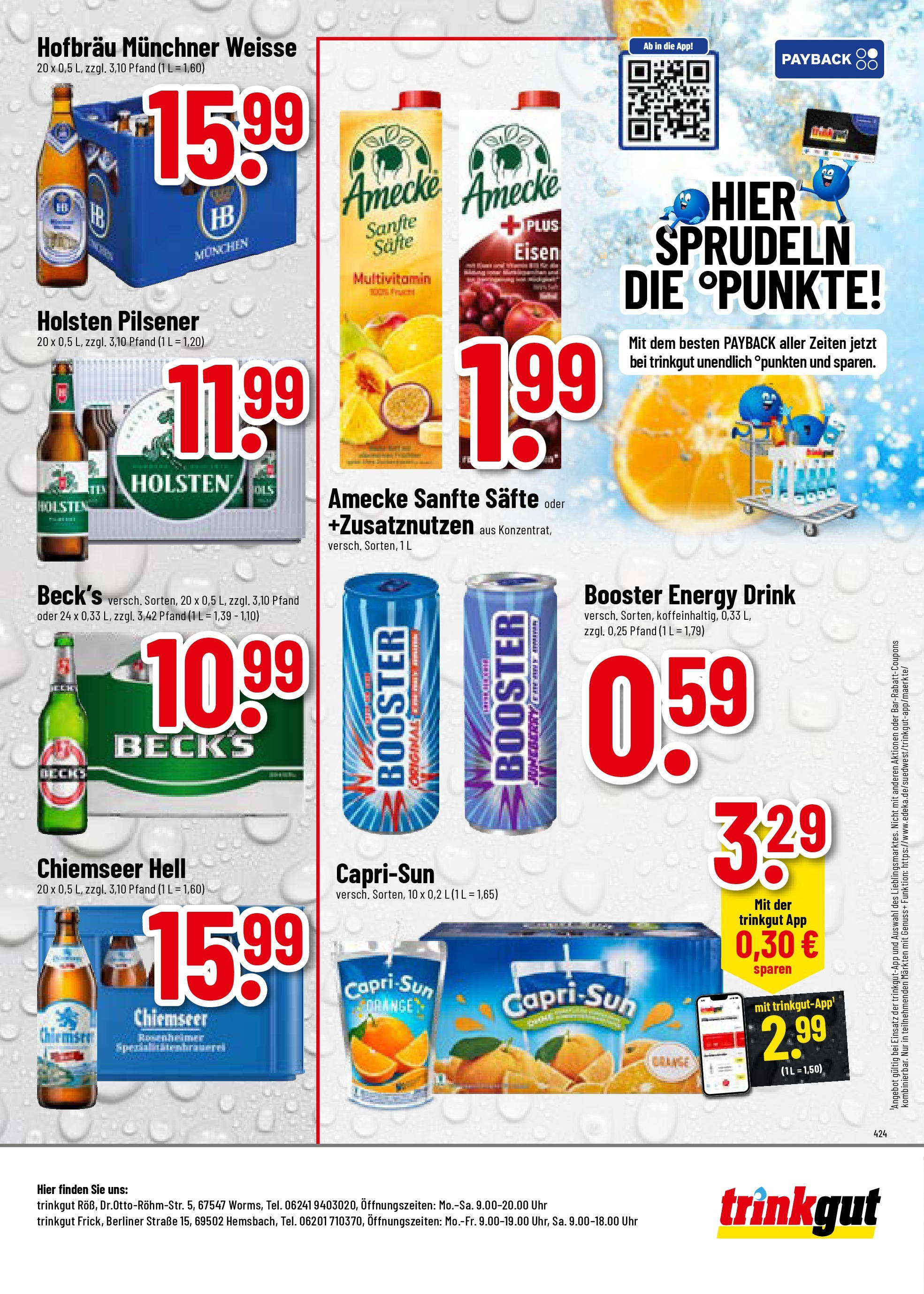 Trinkgut prospekt Worms	 (ab 06.07.2025) » Angebote online | Seite: 8 | Produkte: Berliner, Decke, Energy, Uhr