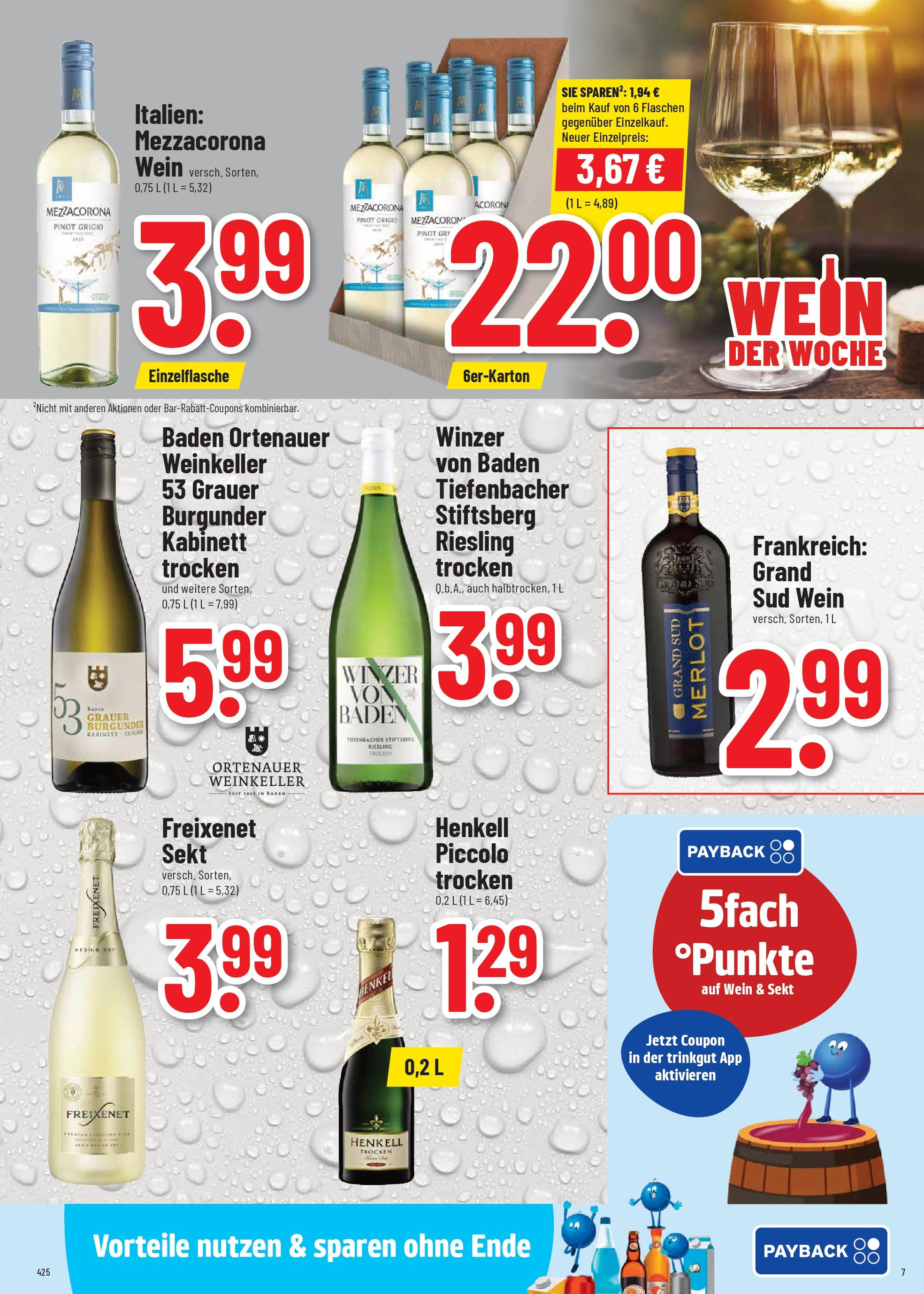 Trinkgut prospekt St. Leon-Rot	 (ab 06.07.2025) » Angebote online | Seite: 7 | Produkte: Freixenet, Sekt, Grand sud, Wein