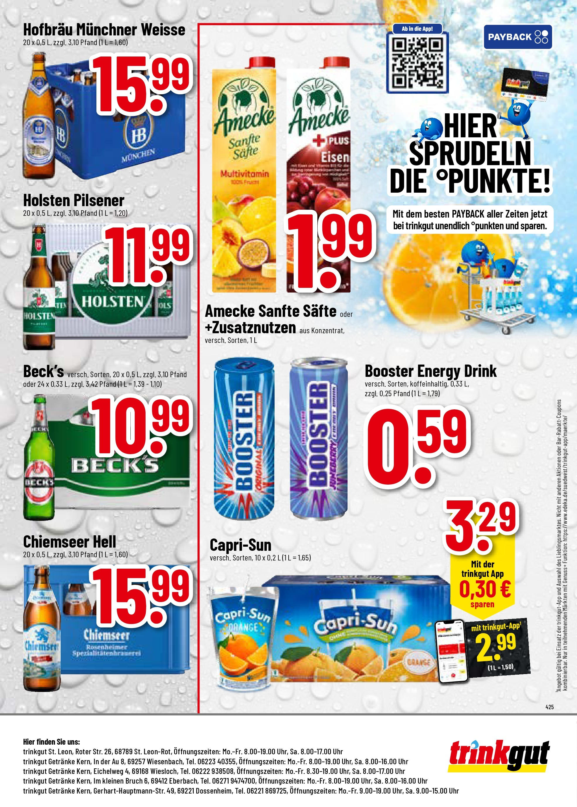Trinkgut prospekt St. Leon-Rot	 (ab 06.07.2025) » Angebote online | Seite: 8 | Produkte: Capri sun, Decke, Energy, Holsten