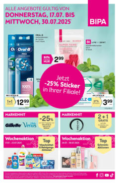 Vorschau der Angebote: Bipa Flugblatt gültig ab 17.07.2025