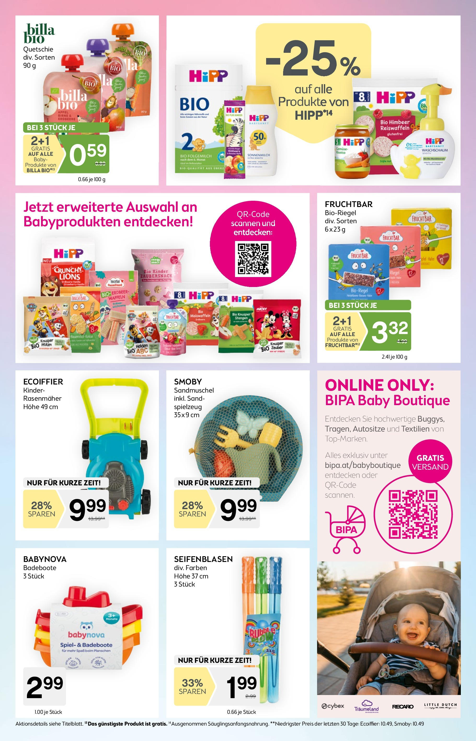Bipa Flugblatt - Wilhelmsburg von 17.07.2025 - Aktuelle Angebote | Seite: 14 | Produkte: Birne, Spiel, Rasenmäher, Äpfel
