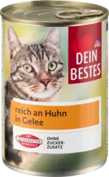Dein Bestes Nassfutter Katze reich an Huhn in Gelee