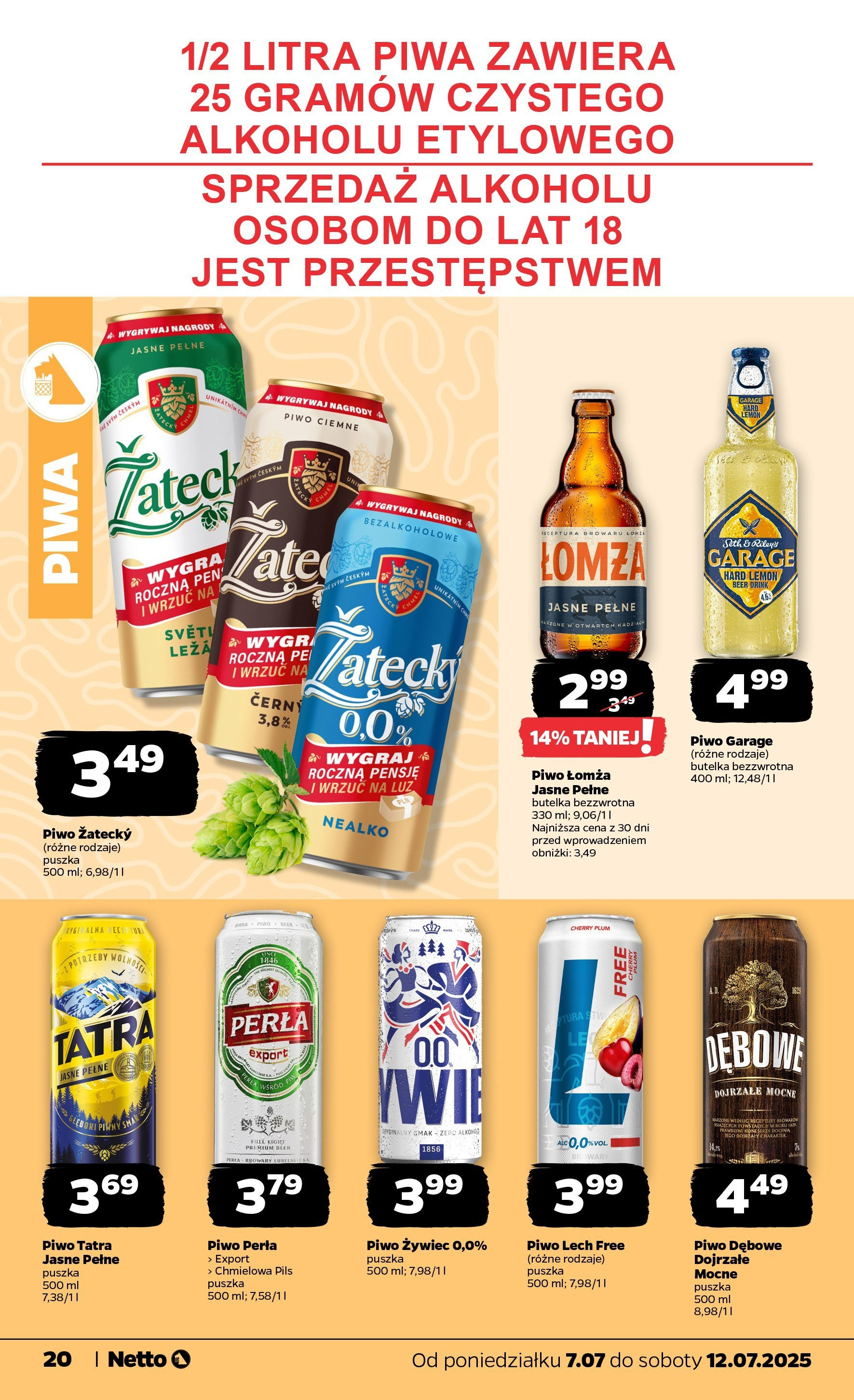 Netto - NETTO T28A ważne do 12.07 od 06.07.2025 - Aktualne promocje | Strona: 20