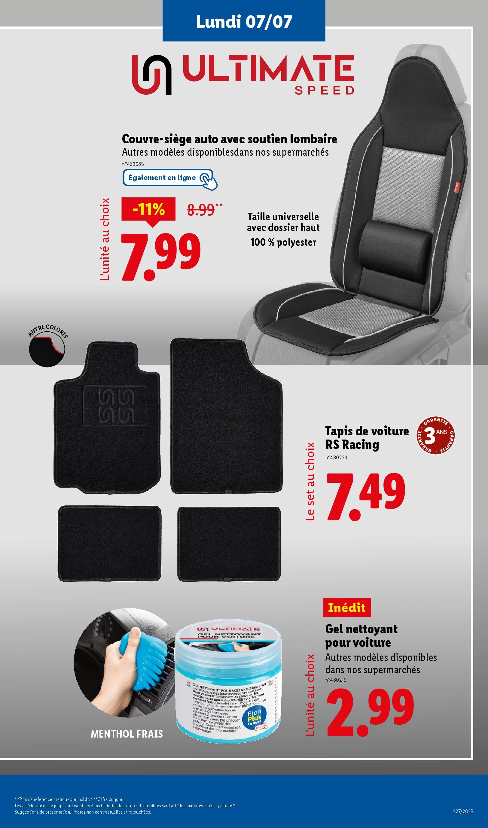 Catalogue LIDL du 05/07/2025 | Promo prospectus en ligne | Page: 3 | Produits: Gel nettoyant, Coloration, Parfum, Tapis