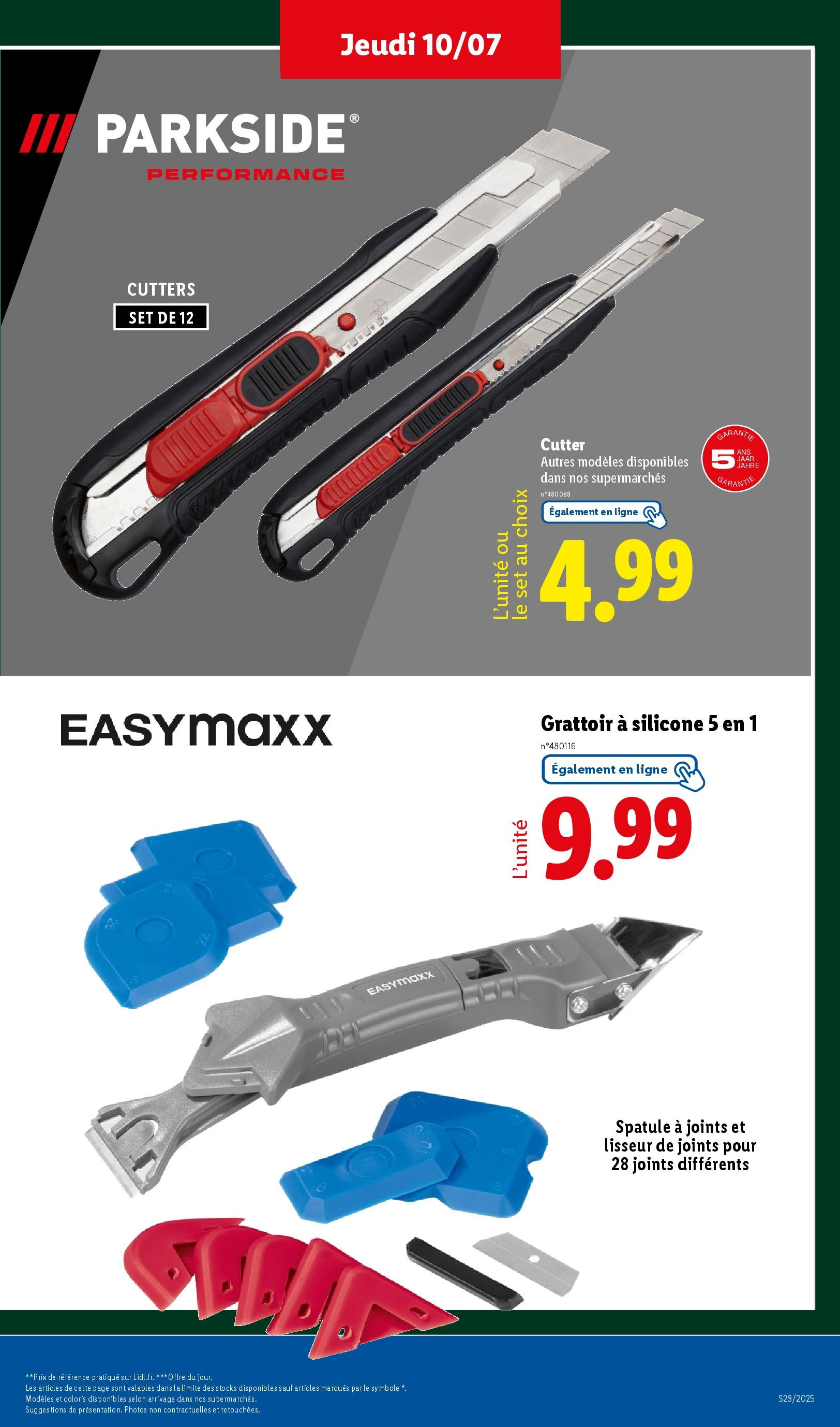 Catalogue LIDL du 09/07/2025 | Promo prospectus en ligne | Page: 35 | Produits: Spatule, Lisseur Catalogue LIDL du 09/07/2025 | Promo prospectus en ligne | Page: 35 | Produits: Spatule, Lisseur