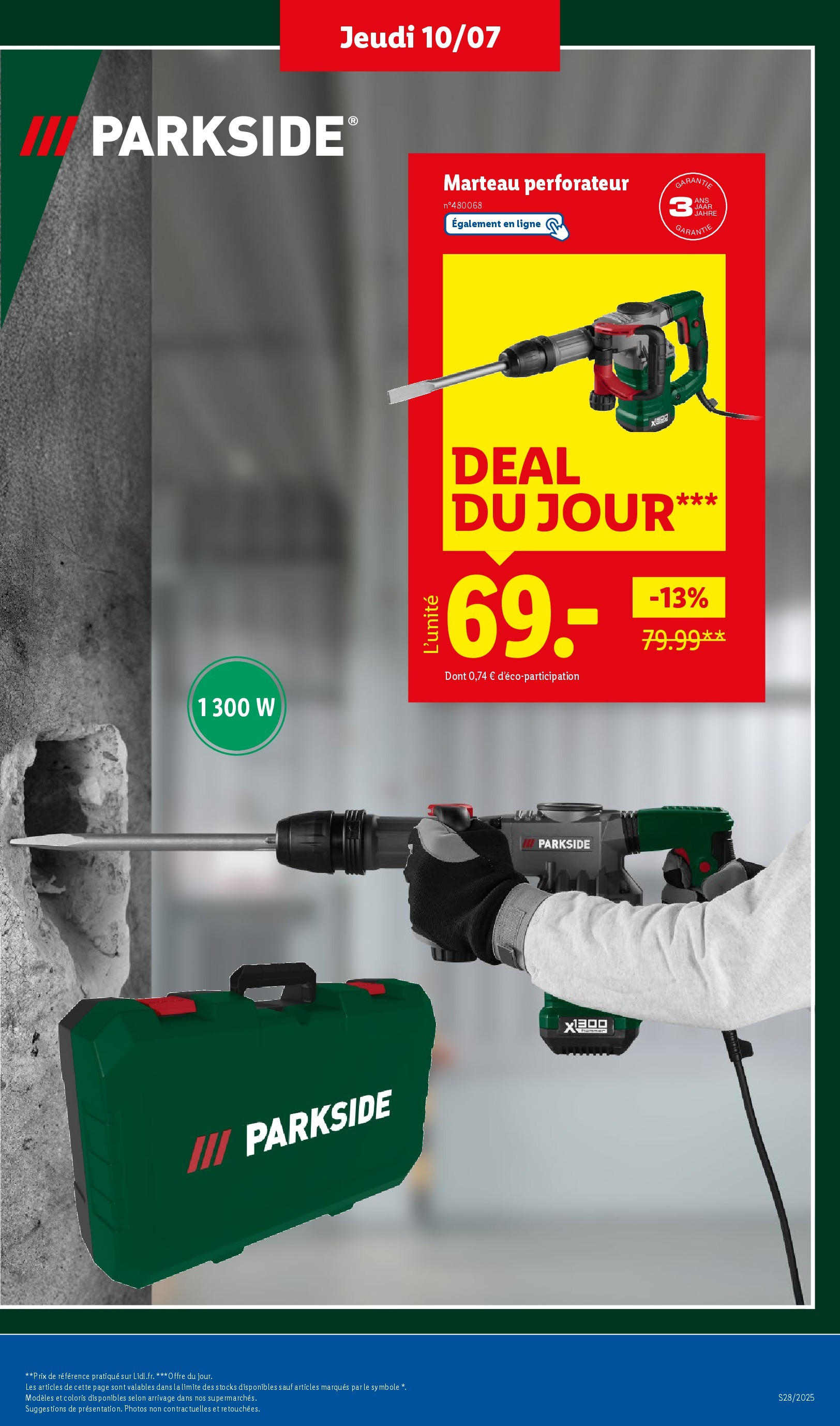 Catalogue LIDL du 09/07/2025 | Promo prospectus en ligne | Page: 39 | Produits: Marteau Catalogue LIDL du 09/07/2025 | Promo prospectus en ligne | Page: 39 | Produits: Marteau
