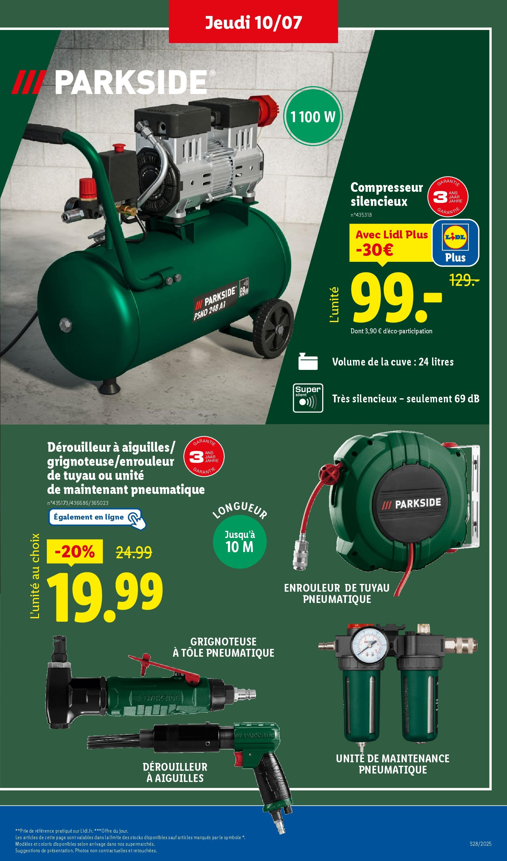 Catalogue LIDL du 09/07/2025 | Promo prospectus en ligne | Page: 41 | Produits: Compresseur, Enrouleur de tuyau, Tuyau Catalogue LIDL du 09/07/2025 | Promo prospectus en ligne | Page: 41 | Produits: Compresseur, Enrouleur de tuyau, Tuyau
