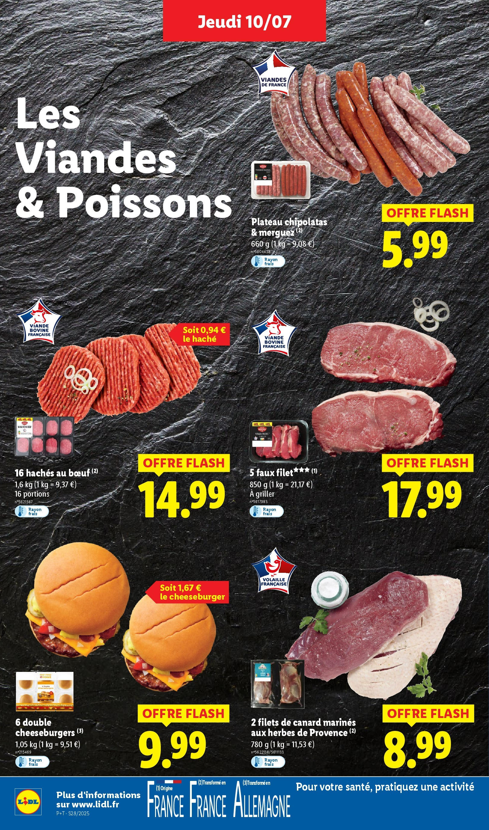 Catalogue LIDL du 09/07/2025 | Promo prospectus en ligne | Page: 6 | Produits: Plateau, Volaille, Herbes de provence, Viande bovine Catalogue LIDL du 09/07/2025 | Promo prospectus en ligne | Page: 6 | Produits: Plateau, Volaille, Herbes de provence, Viande bovine