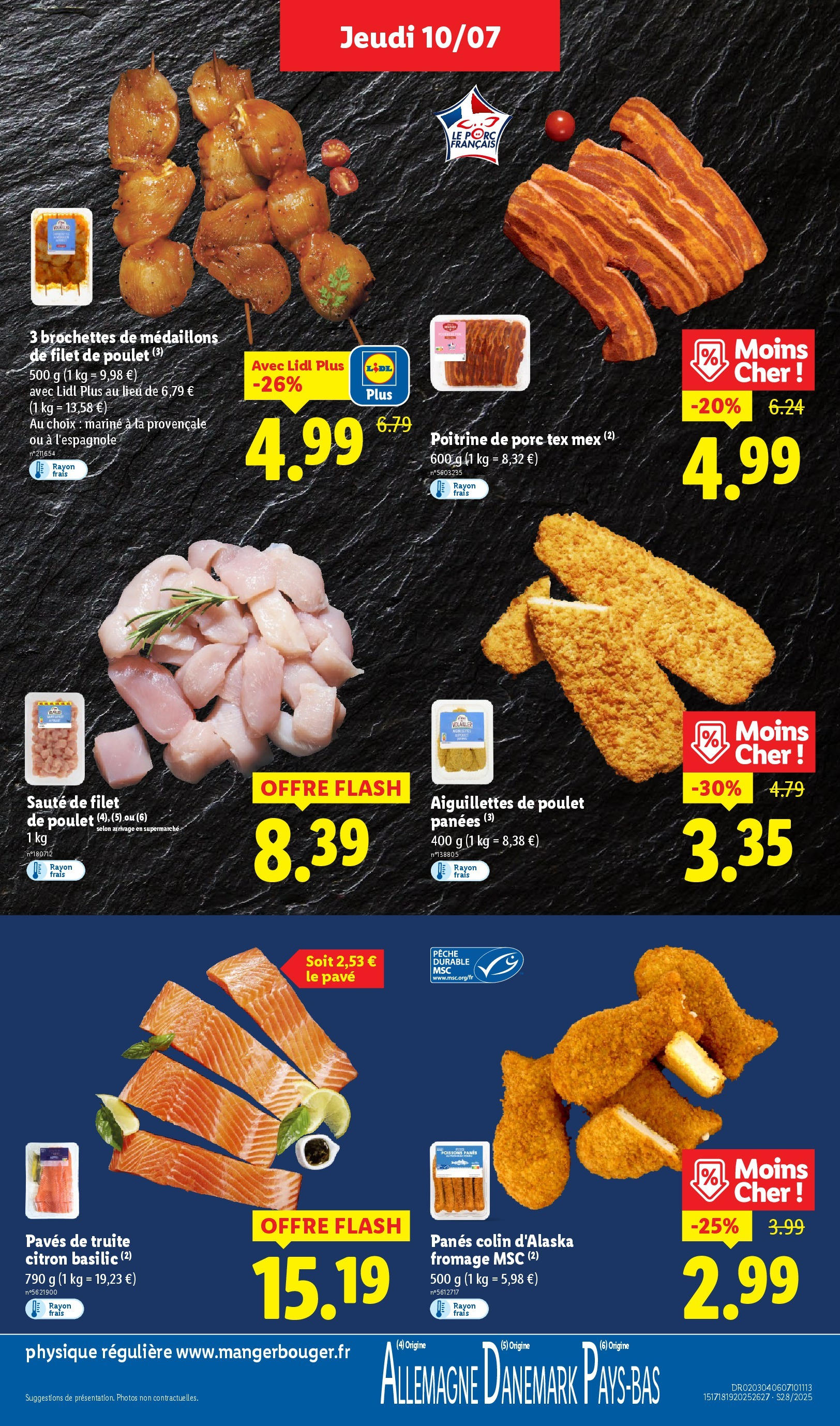 Catalogue LIDL du 09/07/2025 | Promo prospectus en ligne | Page: 7 | Produits: Citron, Pêche, Pois, Fromage Catalogue LIDL du 09/07/2025 | Promo prospectus en ligne | Page: 7 | Produits: Citron, Pêche, Pois, Fromage
