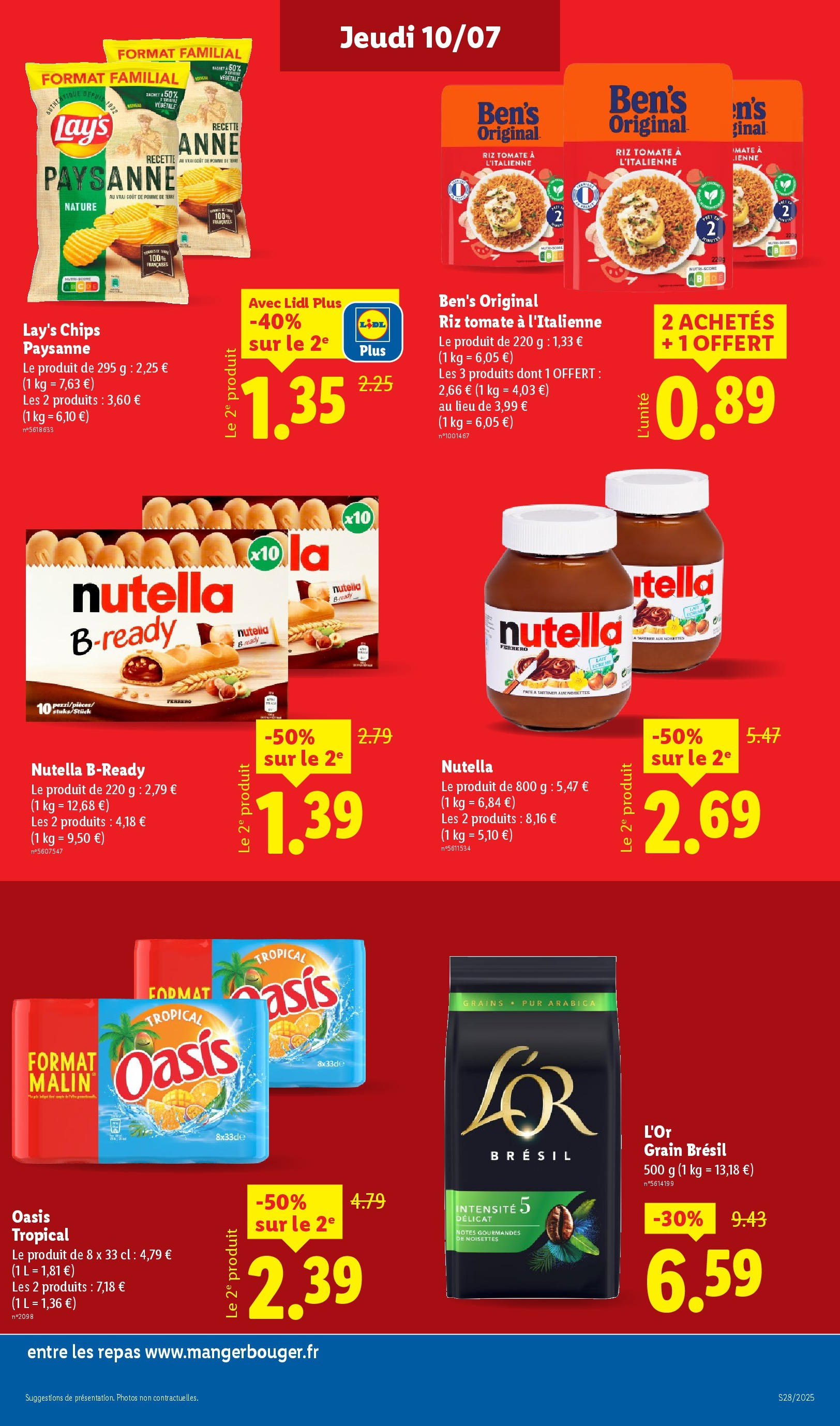 Catalogue LIDL du 09/07/2025 | Promo prospectus en ligne | Page: 15 | Produits: Pomme, Pomme de terre, Oasis tropical, Chips Catalogue LIDL du 09/07/2025 | Promo prospectus en ligne | Page: 15 | Produits: Pomme, Pomme de terre, Oasis tropical, Chips