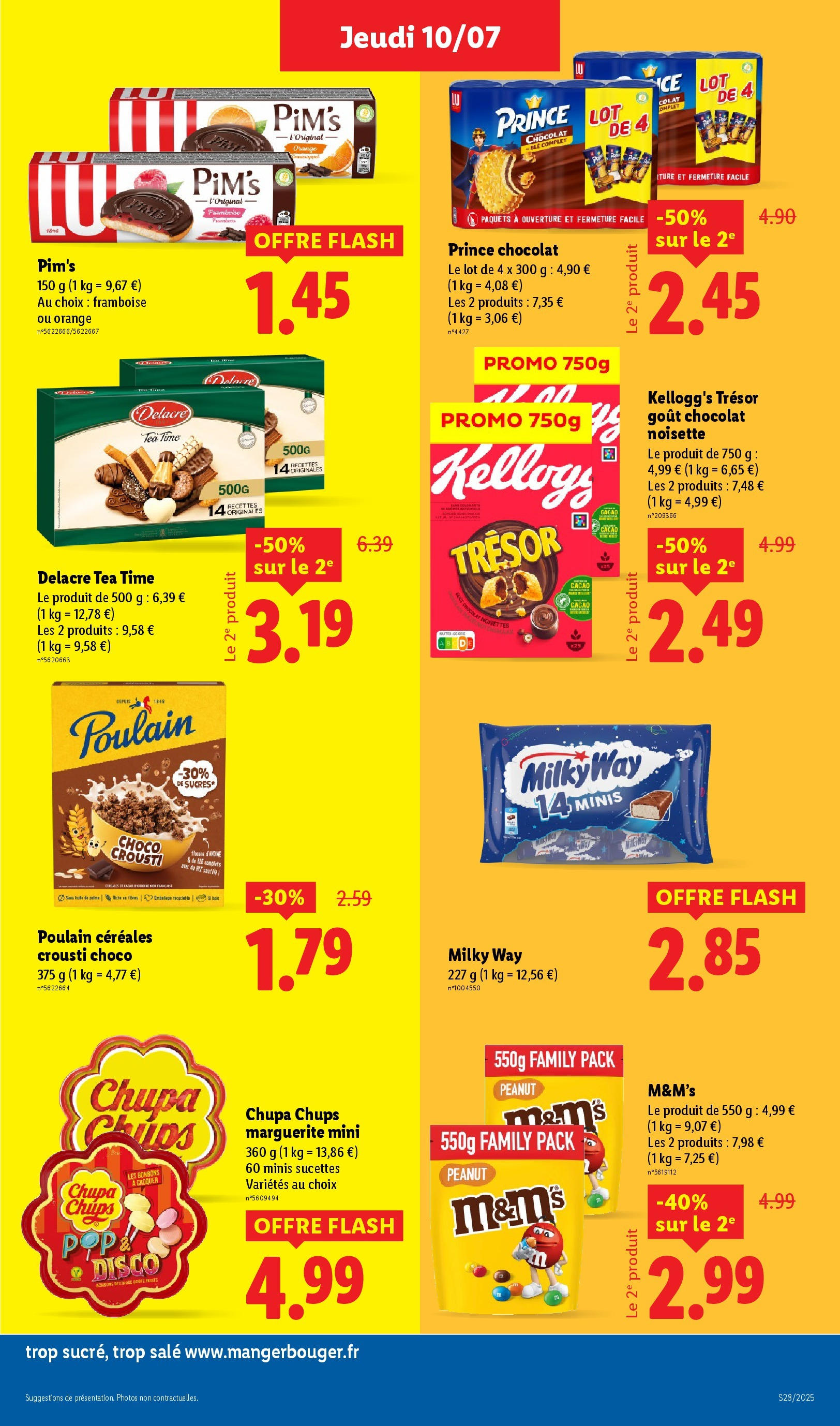 Catalogue LIDL du 09/07/2025 | Promo prospectus en ligne | Page: 23 | Produits: Framboise, Noisette, Orange, Prince chocolat Catalogue LIDL du 09/07/2025 | Promo prospectus en ligne | Page: 23 | Produits: Framboise, Noisette, Orange, Prince chocolat