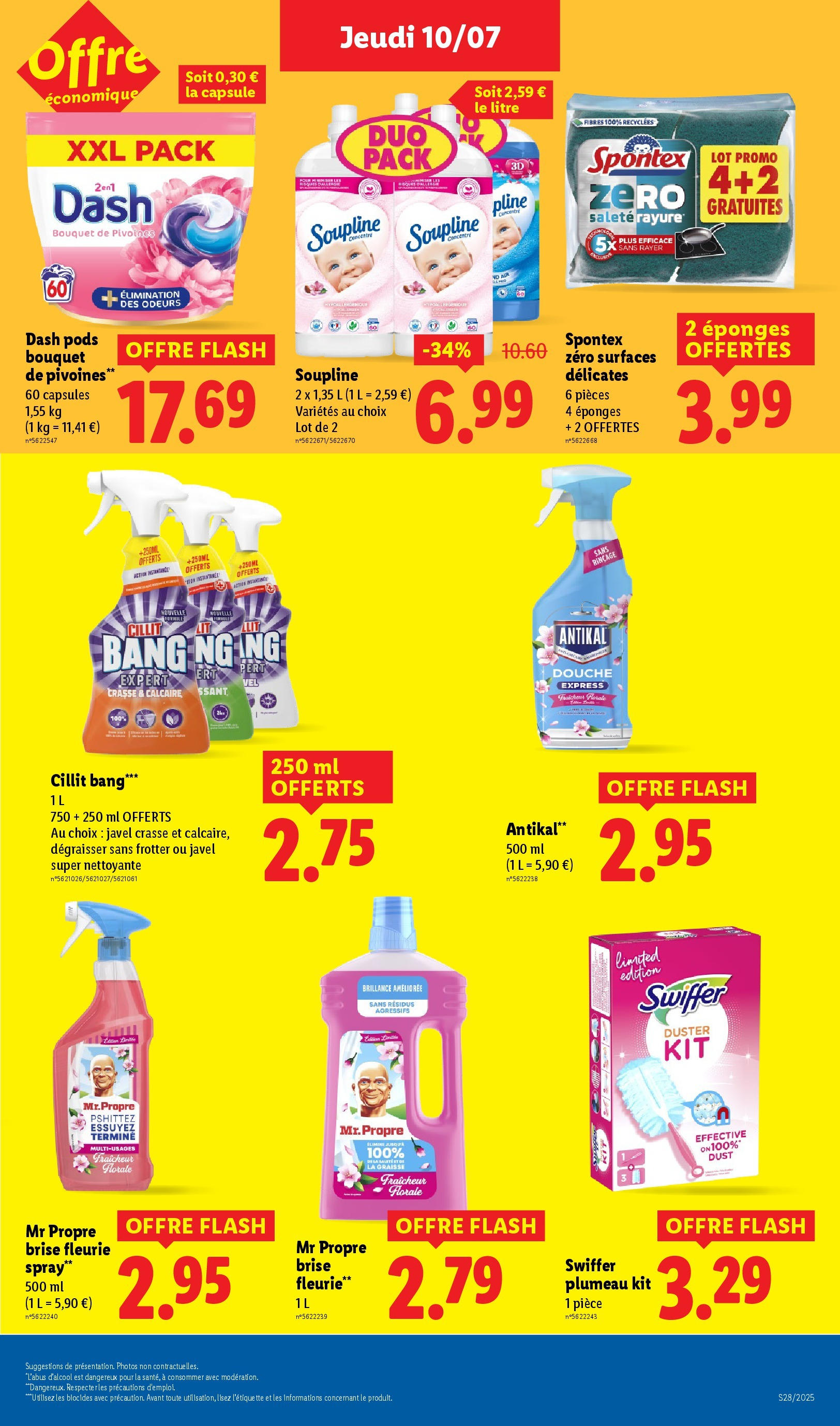 Catalogue LIDL du 09/07/2025 | Promo prospectus en ligne | Page: 25 | Produits: Soupline, Détergent, Douche Catalogue LIDL du 09/07/2025 | Promo prospectus en ligne | Page: 25 | Produits: Soupline, Détergent, Douche