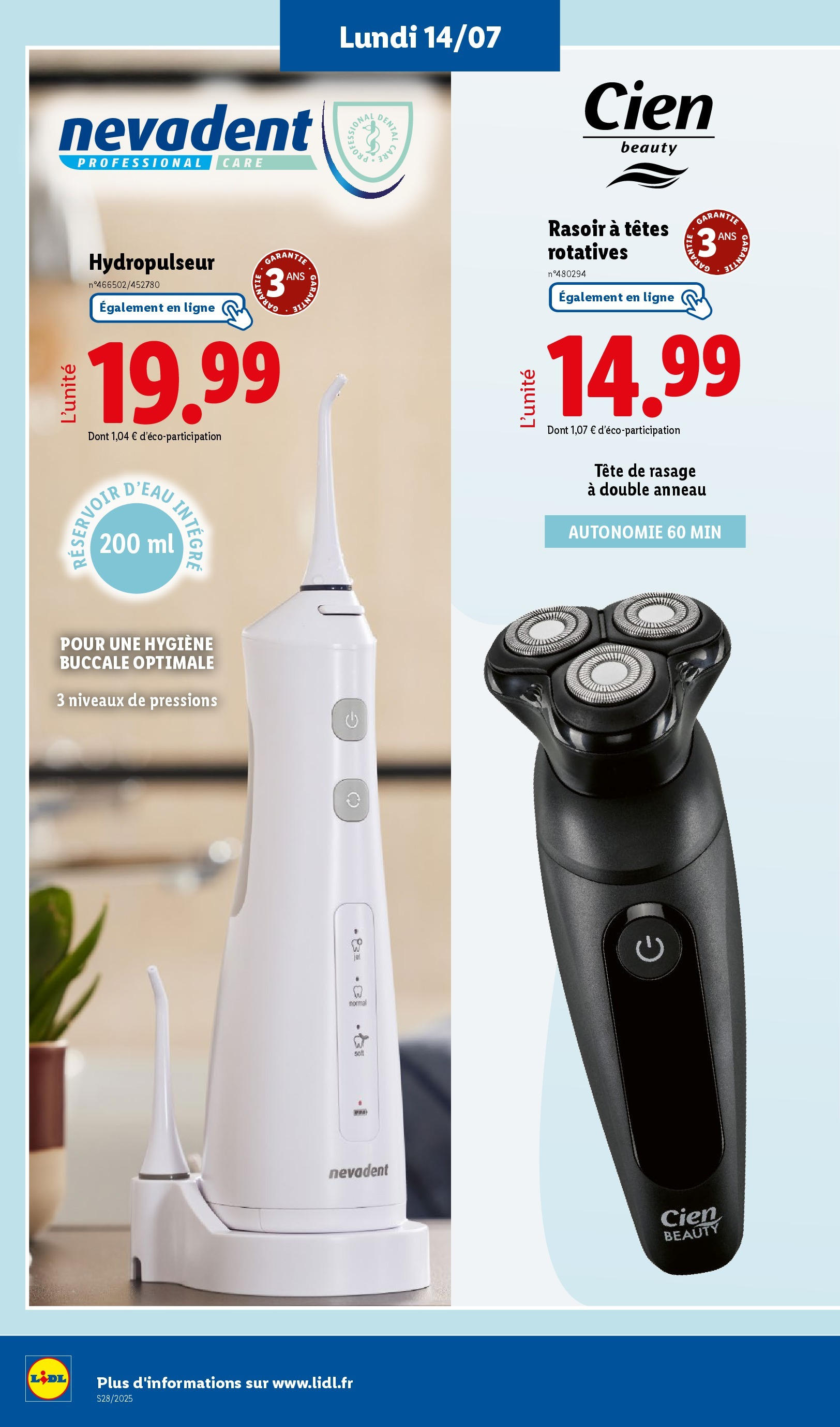 Catalogue LIDL du 09/07/2025 | Promo prospectus en ligne | Page: 58 | Produits: Rasoir Catalogue LIDL du 09/07/2025 | Promo prospectus en ligne | Page: 58 | Produits: Rasoir