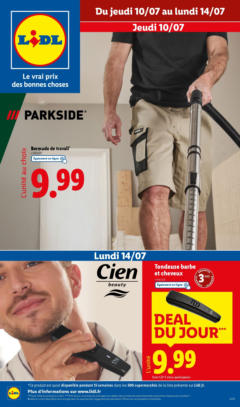 LIDL - Prévisualisation de LIDL - Profitez de la vente Parkside chez Lidl, des outils à prix malins pour les bricoleurs ! valide à partir de 07.07.2025