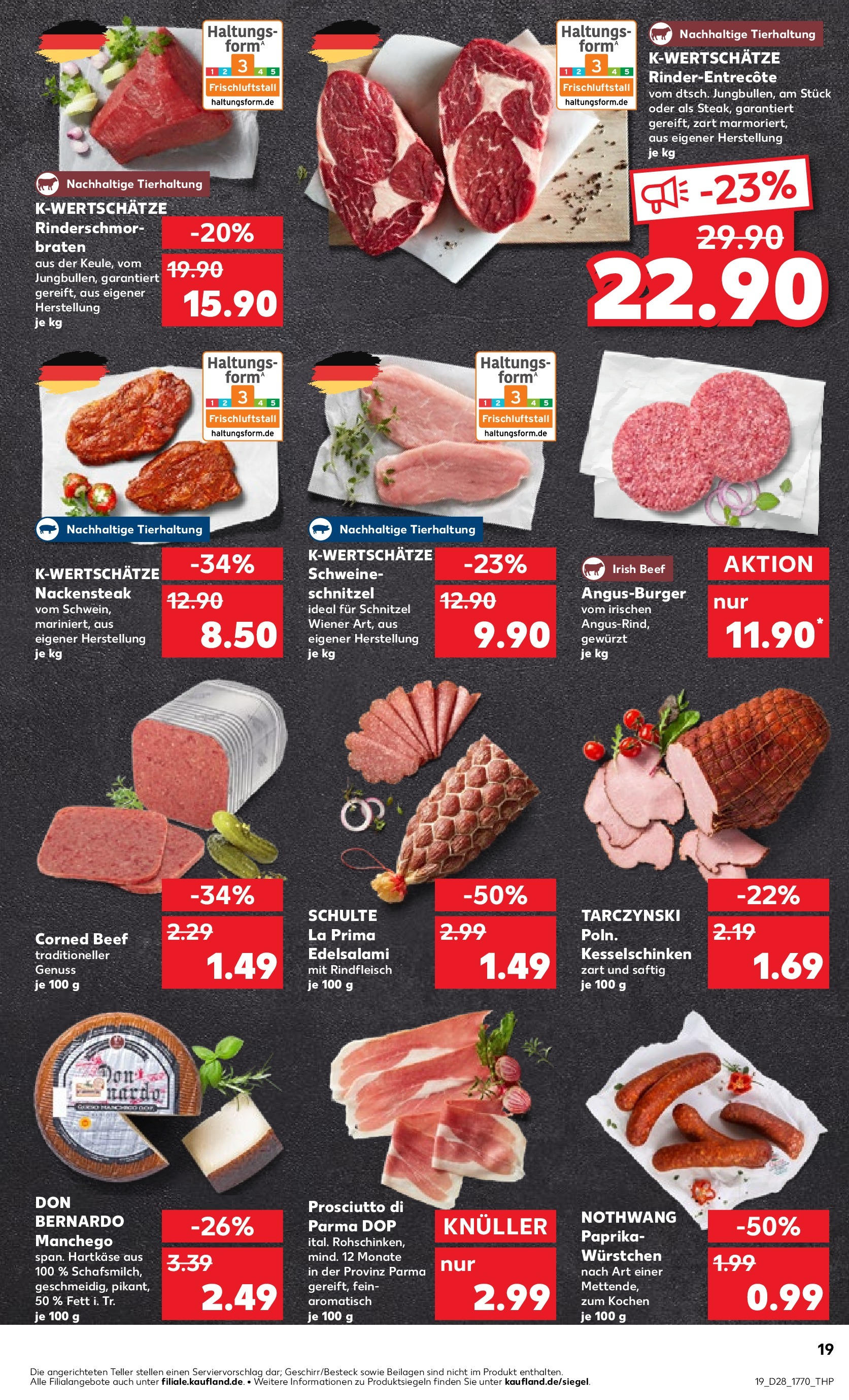 Prospekt Kaufland ab 09.07.2025 » Angebote und Werbung Online | Seite: 27 | Produkte: Schnitzel, Paprika, Rindfleisch Prospekt Kaufland ab 09.07.2025 » Angebote Online zum Blättern | Seite: 27 | Produkte: Schnitzel, Paprika, Rindfleisch