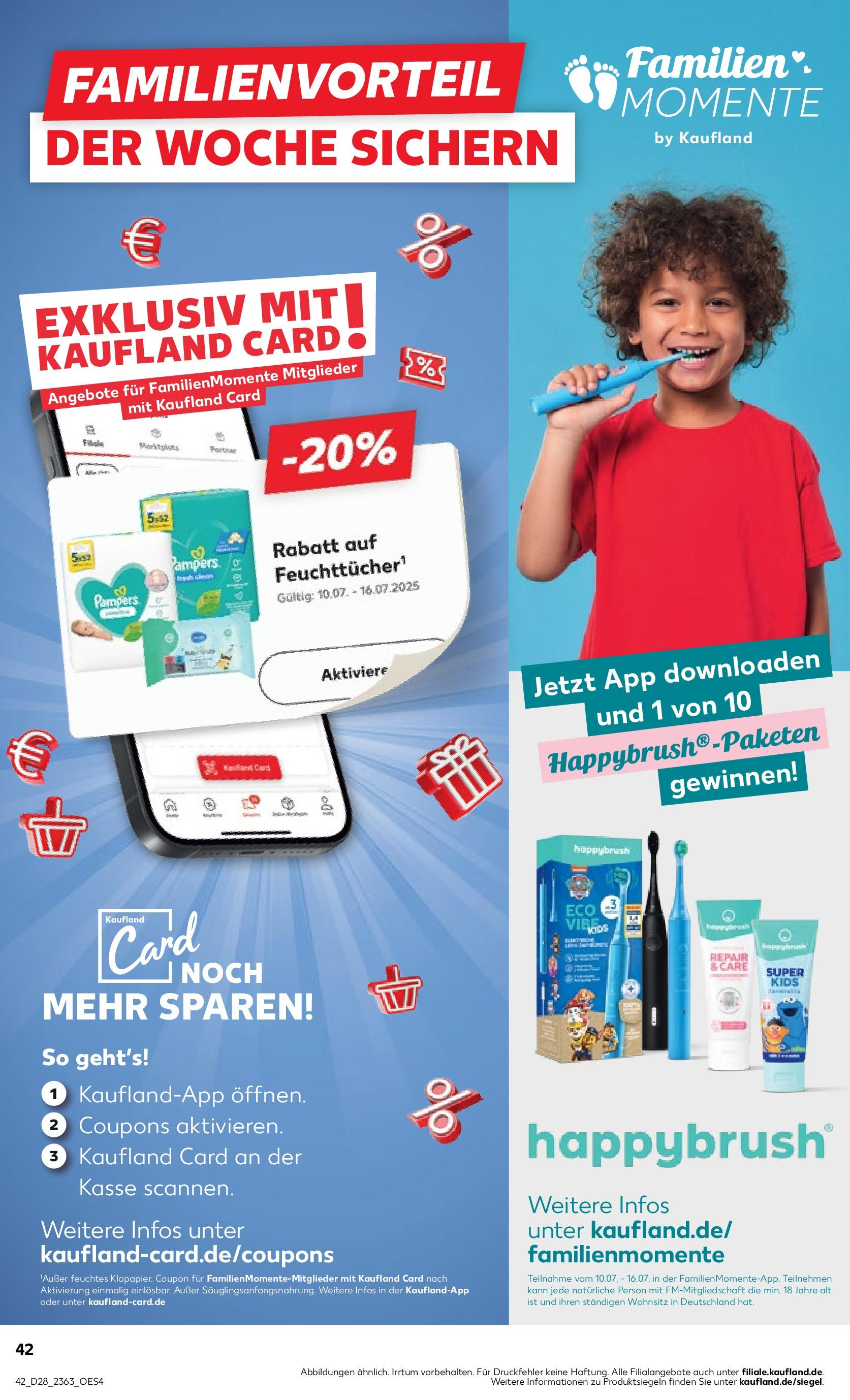 Prospekt Kaufland ab 09.07.2025 » Angebote und Werbung Online | Seite: 50 | Produkte: Pampers Prospekt Kaufland ab 09.07.2025 » Angebote Online zum Blättern | Seite: 50 | Produkte: Pampers