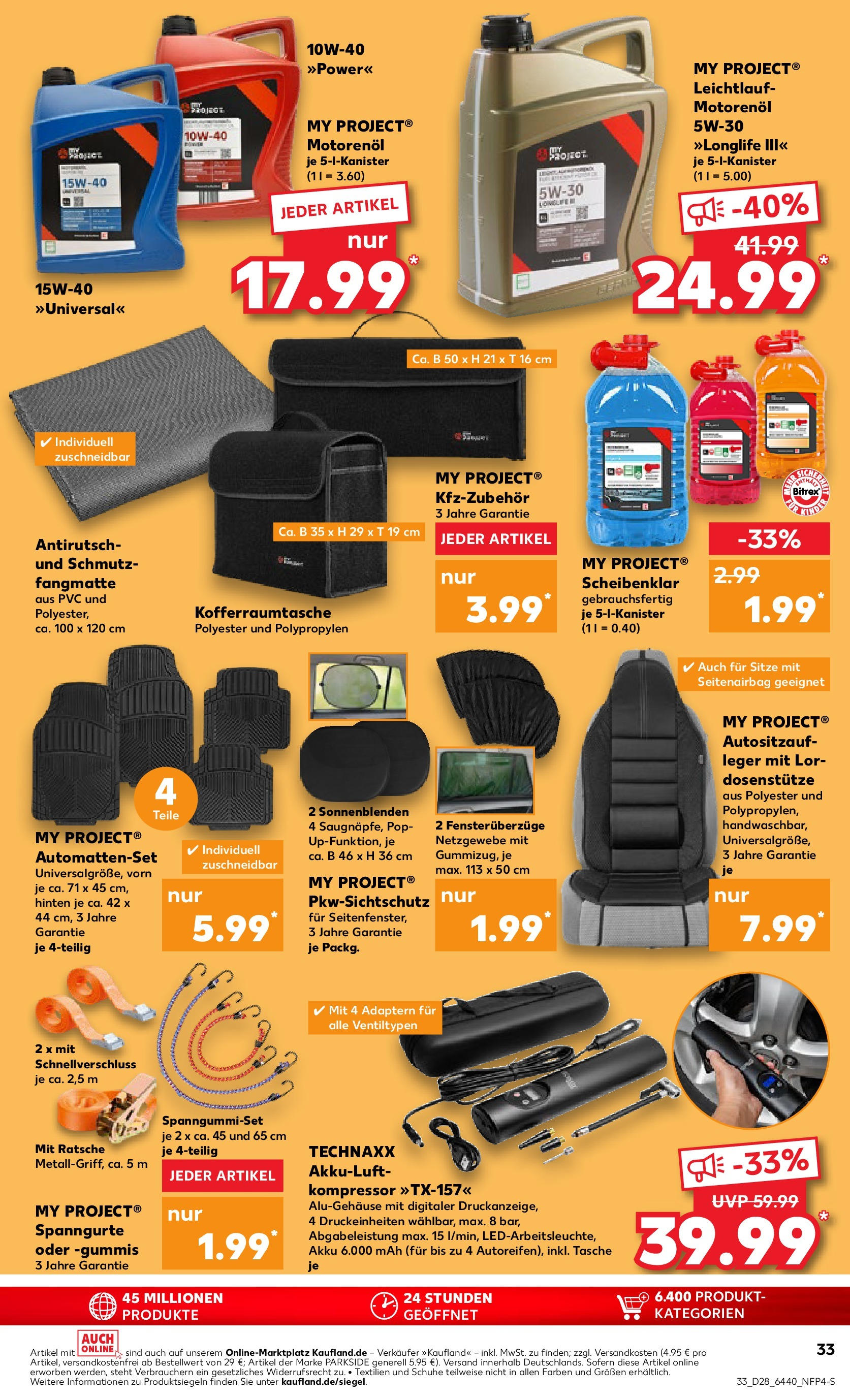 Prospekt Kaufland ab 09.07.2025 » Angebote Online zum Blättern | Seite: 33 | Produkte: Tasche, Schmutzfangmatte
