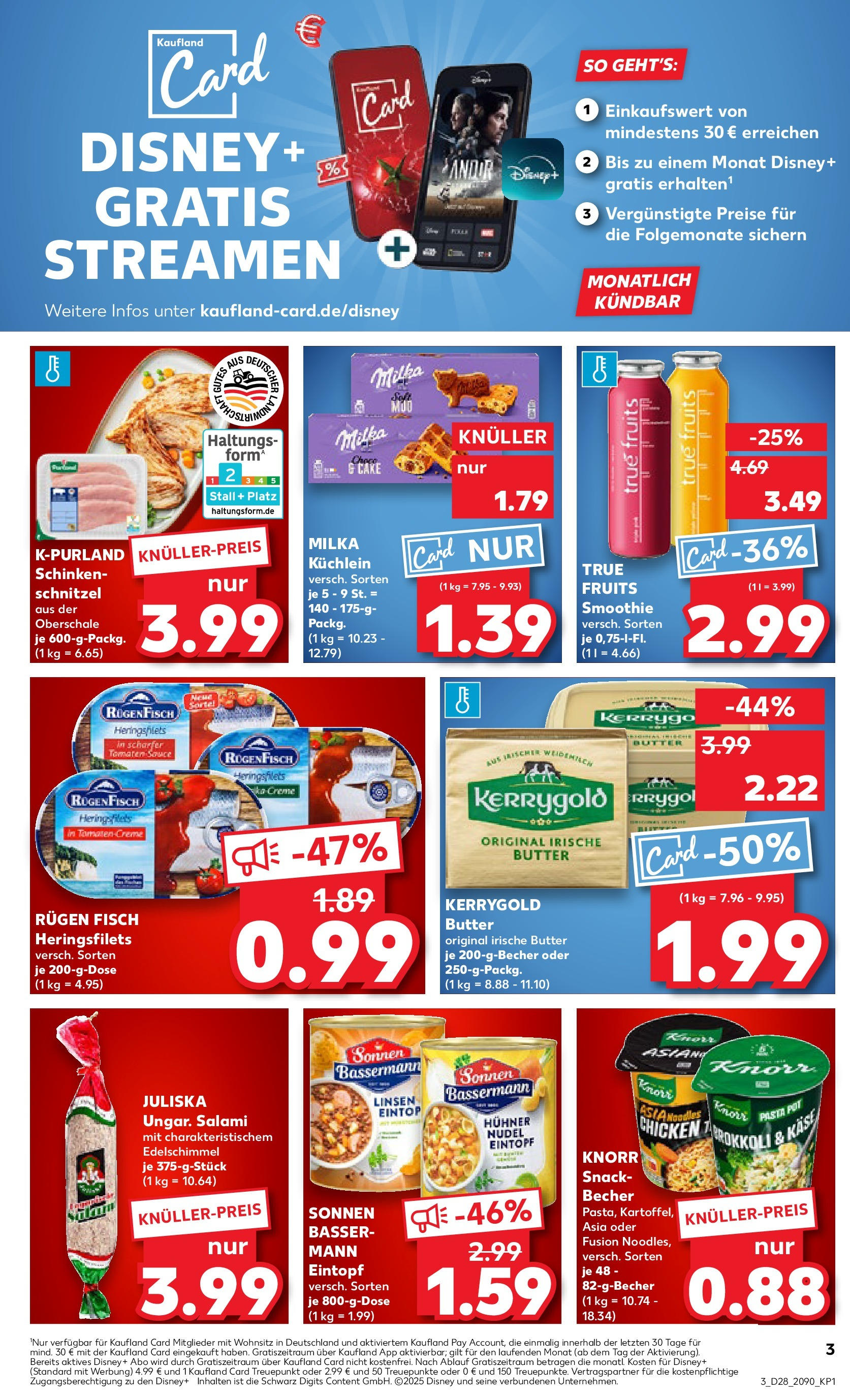 Prospekt Kaufland ab 09.07.2025 » Angebote Online zum Blättern | Seite: 3 | Produkte: Knorr, Milka, Brokkoli, Pasta