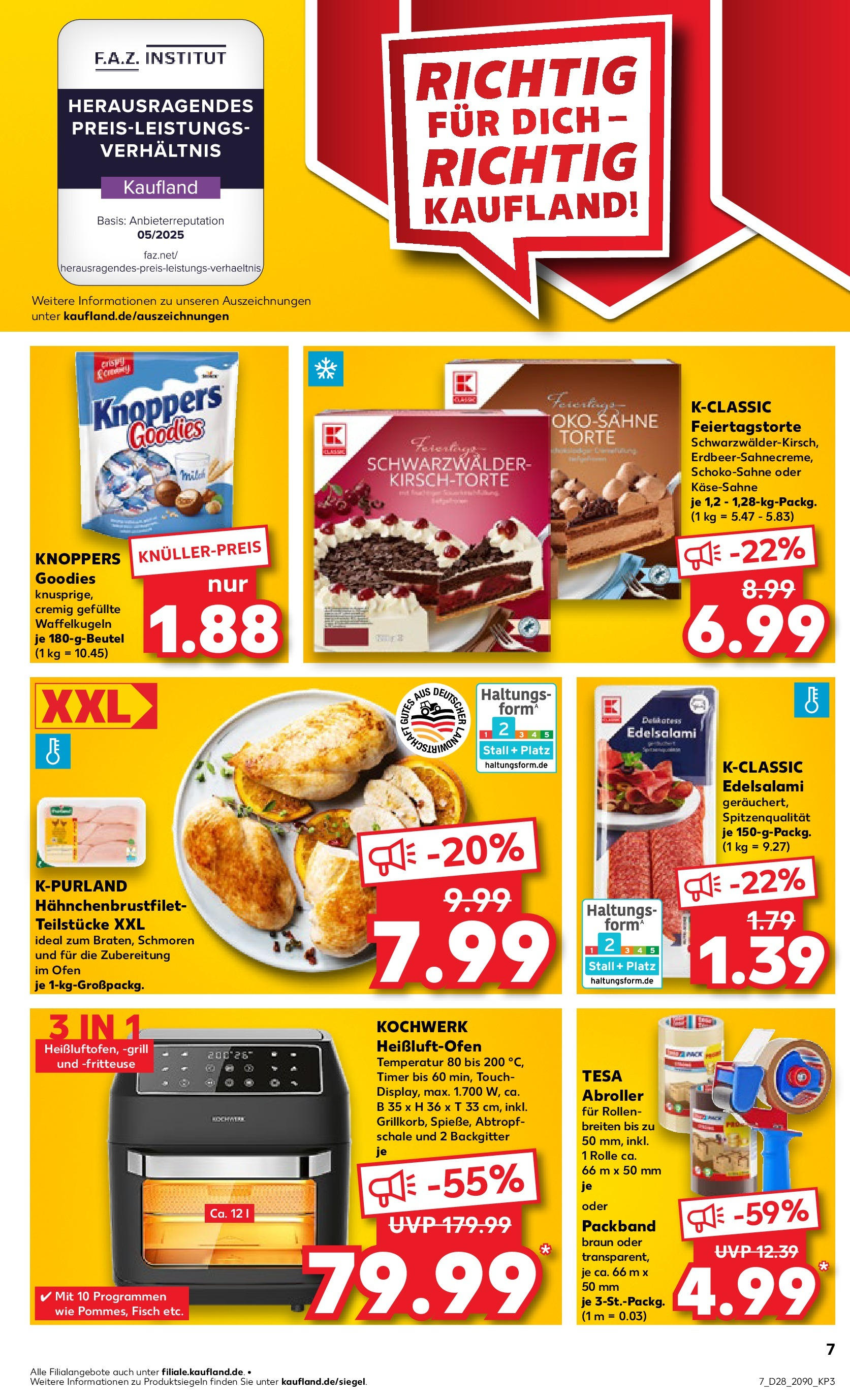 Prospekt Kaufland ab 09.07.2025 » Angebote Online zum Blättern | Seite: 7 | Produkte: Grill, Fisch, Salami, Fritteuse