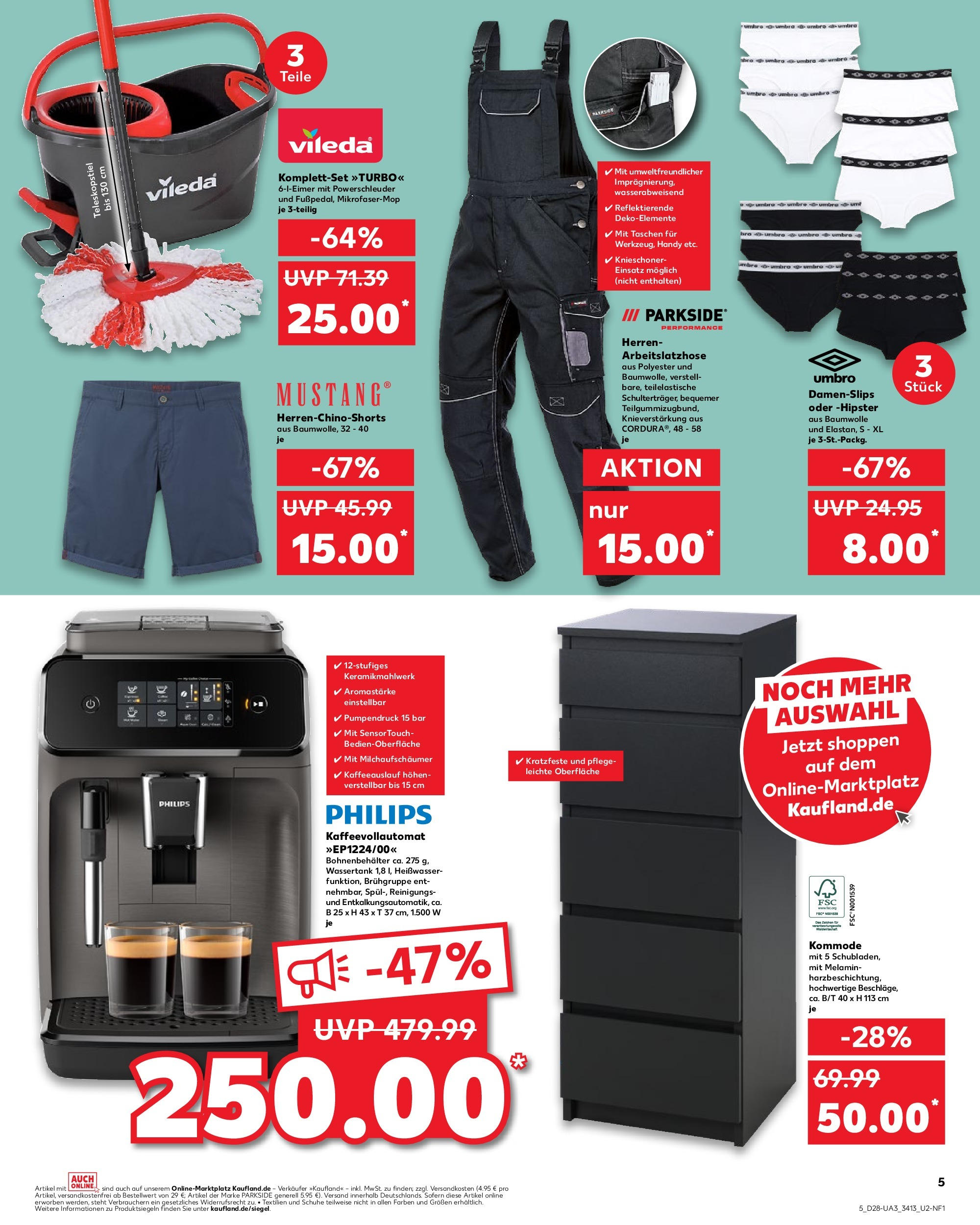 Prospekt Kaufland ab 09.07.2025 » Angebote und Werbung Online | Seite: 5 | Produkte: Philips, Kommode, Chino Shorts, Kaffeevollautomat Prospekt Kaufland ab 09.07.2025 » Angebote Online zum Blättern | Seite: 5 | Produkte: Philips, Kommode, Chino Shorts, Kaffeevollautomat