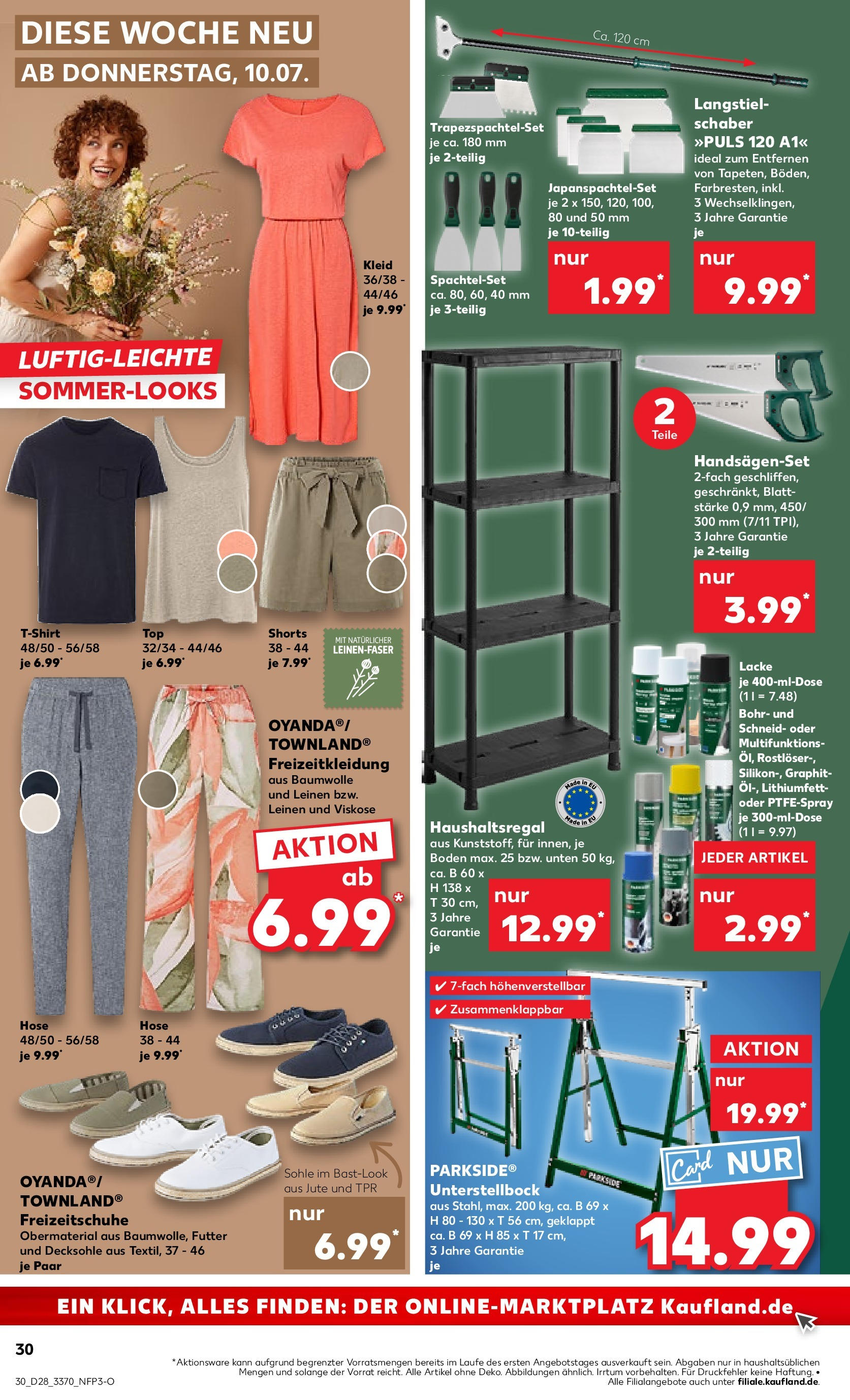 Prospekt Kaufland ab 09.07.2025 » Angebote und Werbung Online | Seite: 38 | Produkte: Top, T-Shirt, Hose, Kleid Prospekt Kaufland ab 09.07.2025 » Angebote Online zum Blättern | Seite: 38 | Produkte: Top, T-Shirt, Hose, Kleid
