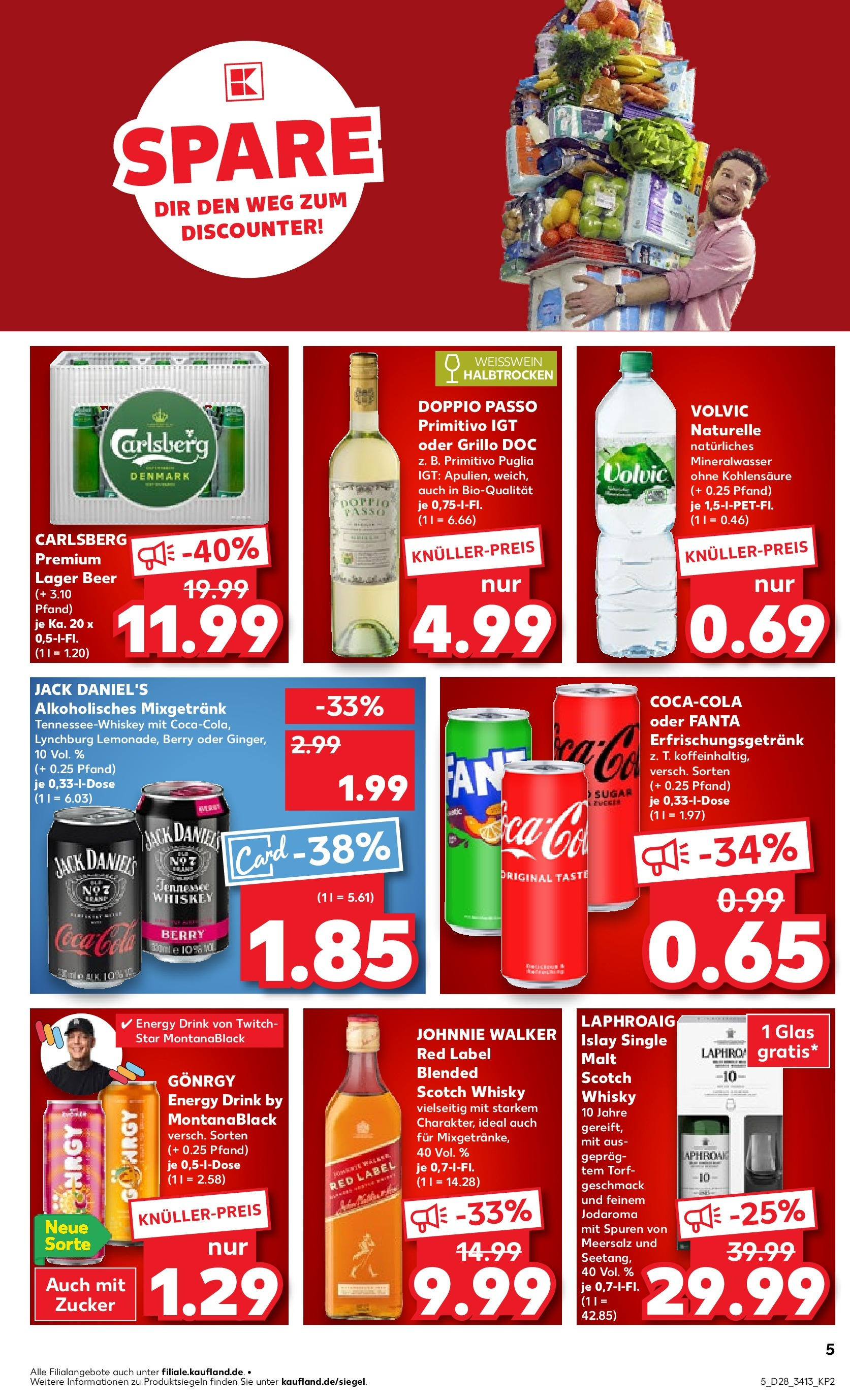 Prospekt Kaufland ab 09.07.2025 » Angebote und Werbung Online | Seite: 13 | Produkte: Fanta, Energy, Weißwein halbtrocken, Volvic Prospekt Kaufland ab 09.07.2025 » Angebote Online zum Blättern | Seite: 13 | Produkte: Fanta, Energy, Weißwein halbtrocken, Volvic