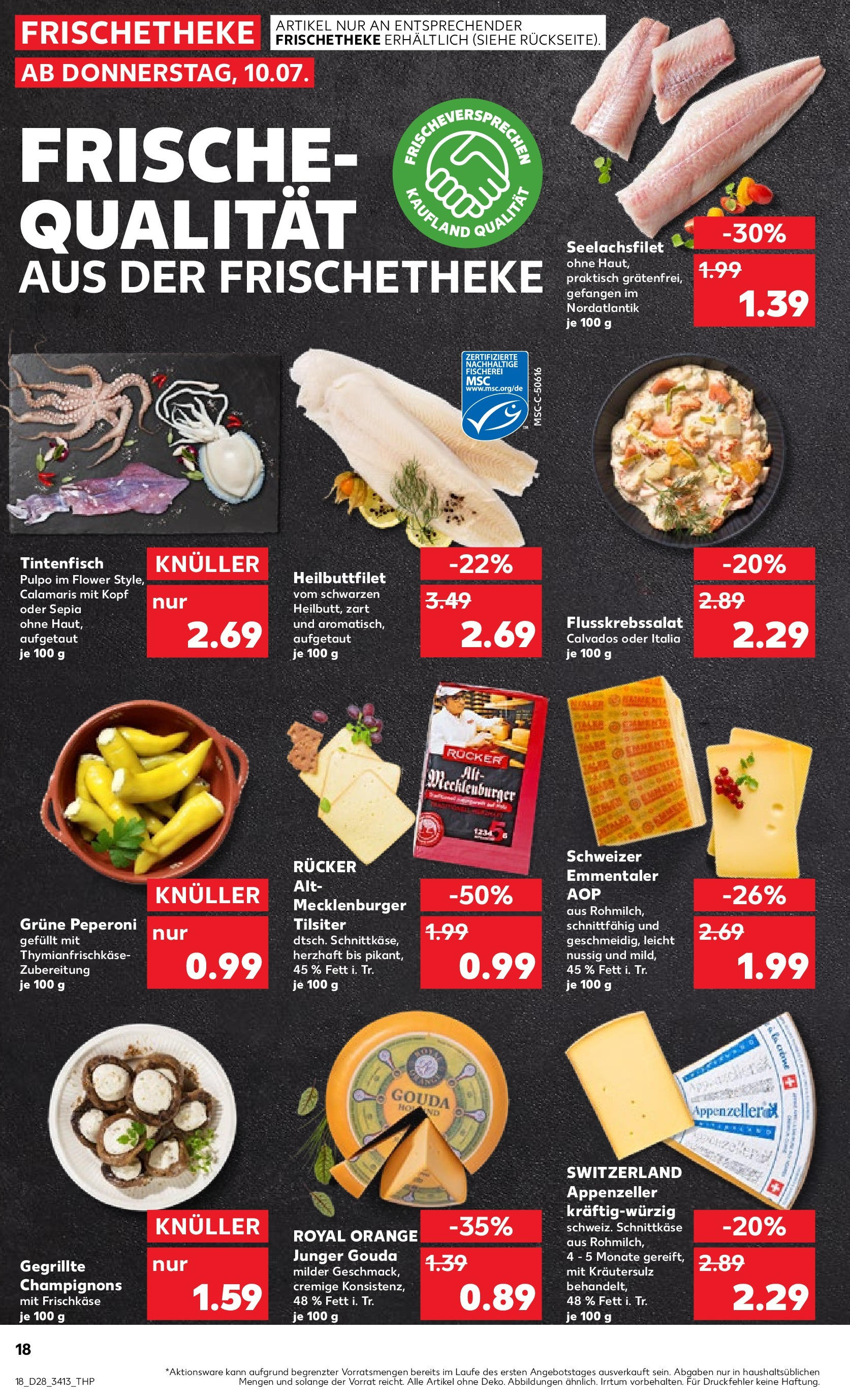 Prospekt Kaufland ab 09.07.2025 » Angebote und Werbung Online | Seite: 26 | Produkte: Gouda, Tintenfisch, Champignons, Frischkase Prospekt Kaufland ab 09.07.2025 » Angebote Online zum Blättern | Seite: 26 | Produkte: Gouda, Tintenfisch, Champignons, Frischkase